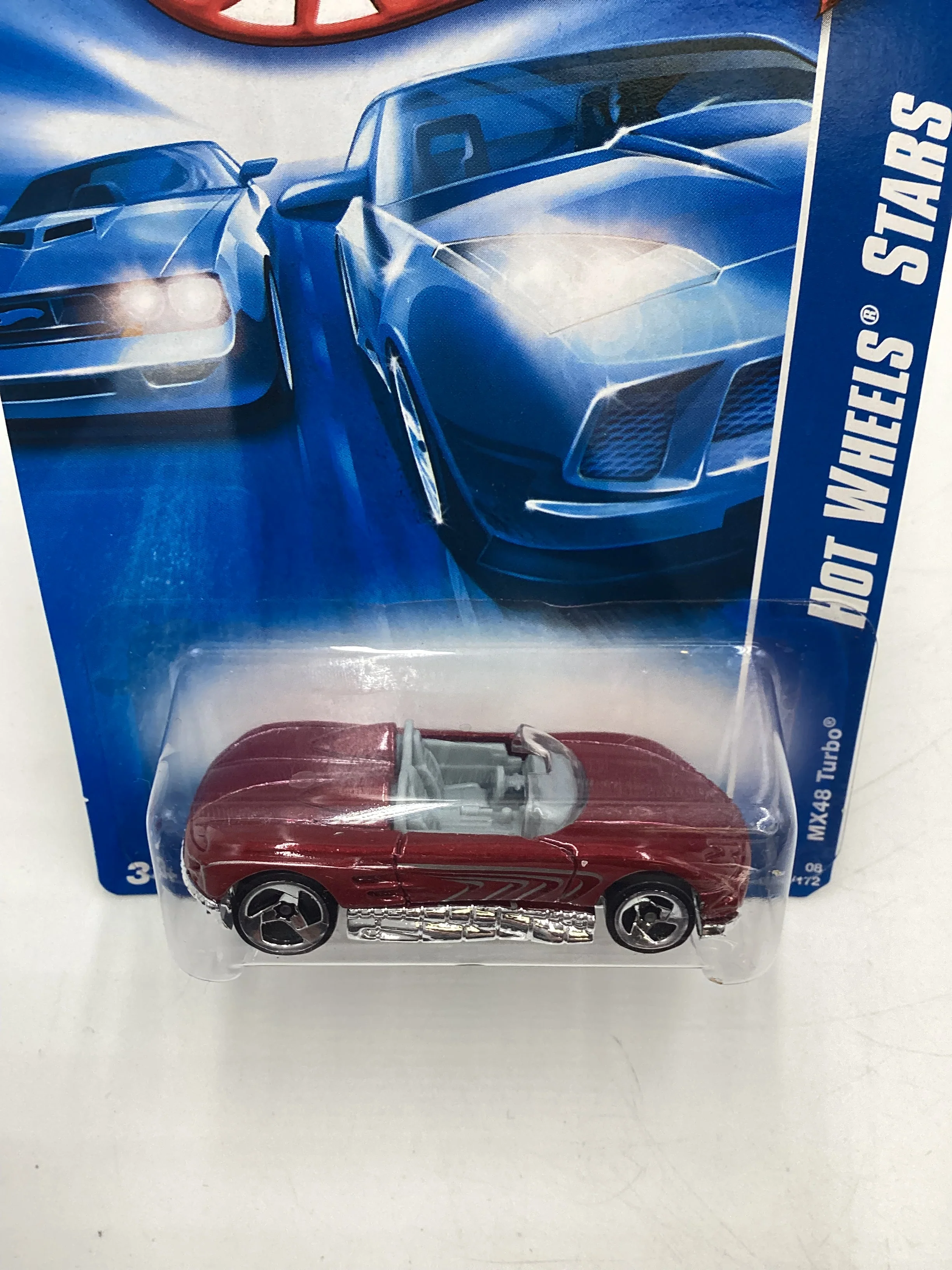 2008 Hot Wheels Stars #78 MX48 International Card Turbo Red EE5 - Image 6