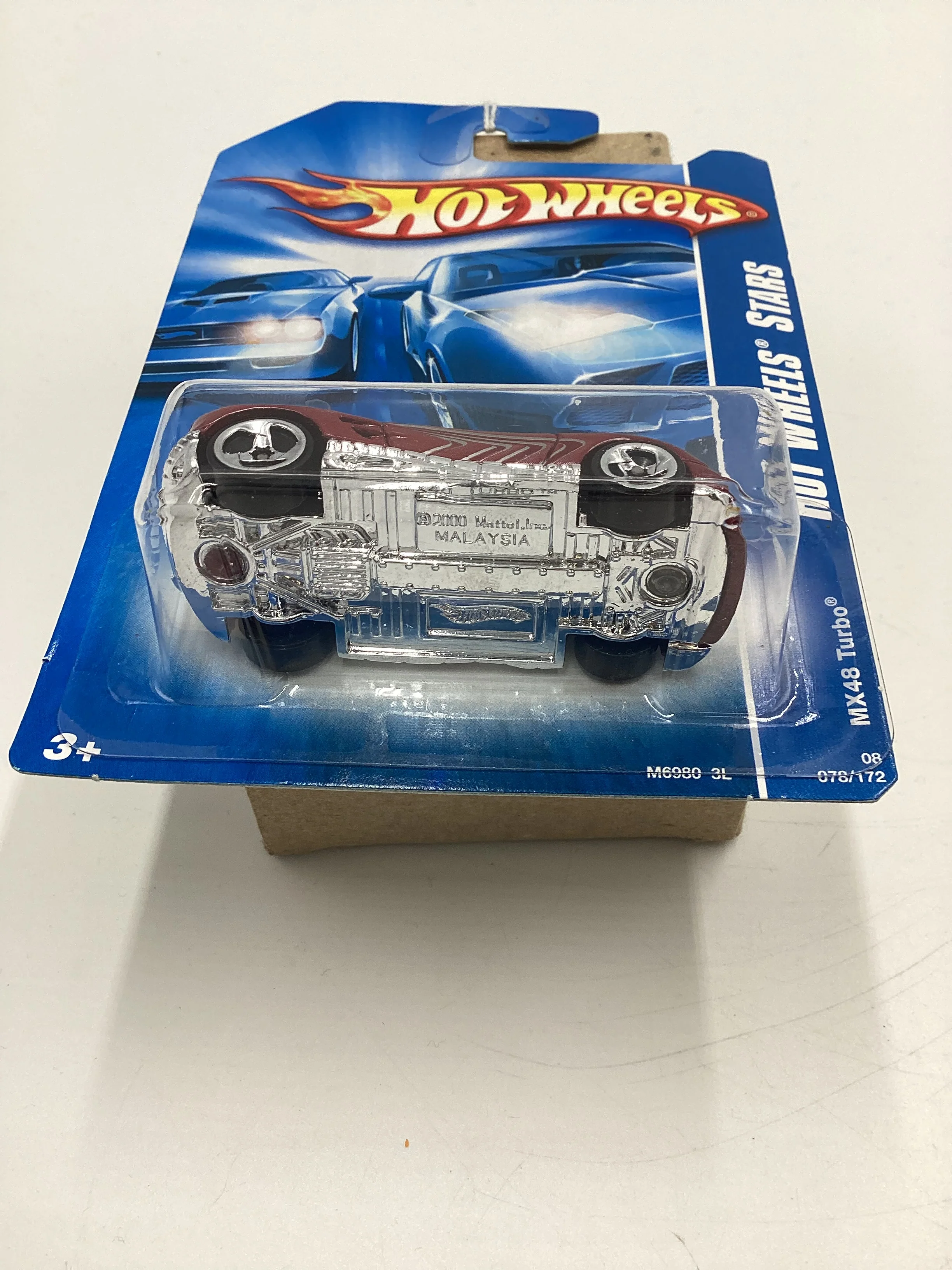 2008 Hot Wheels Stars #78 MX48 International Card Turbo Red EE5 - Image 7