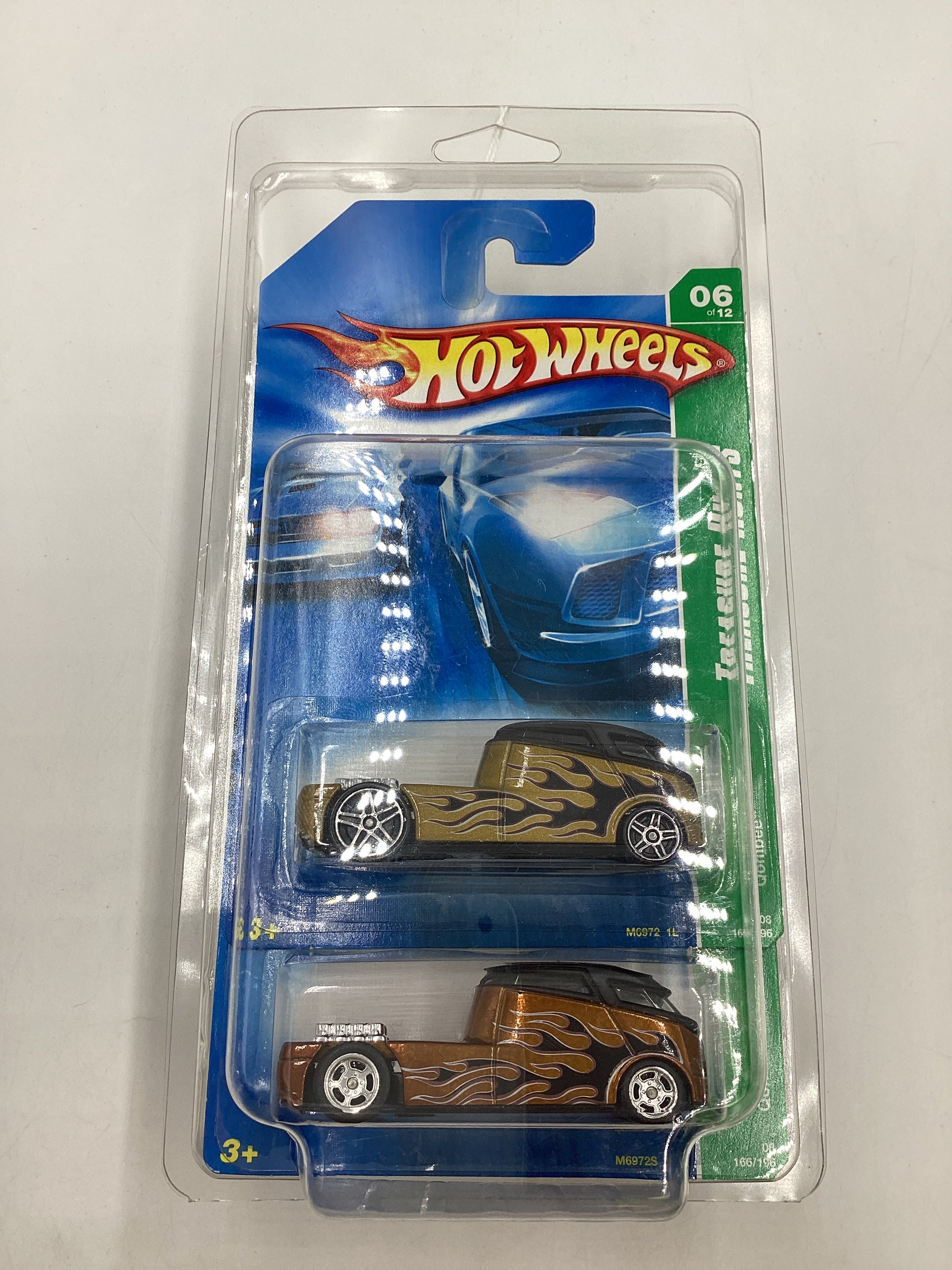 2008 Hot Wheels Super Treasure Hunt + Treasure Hunt Qombee Gold #166 with protector - Image 13