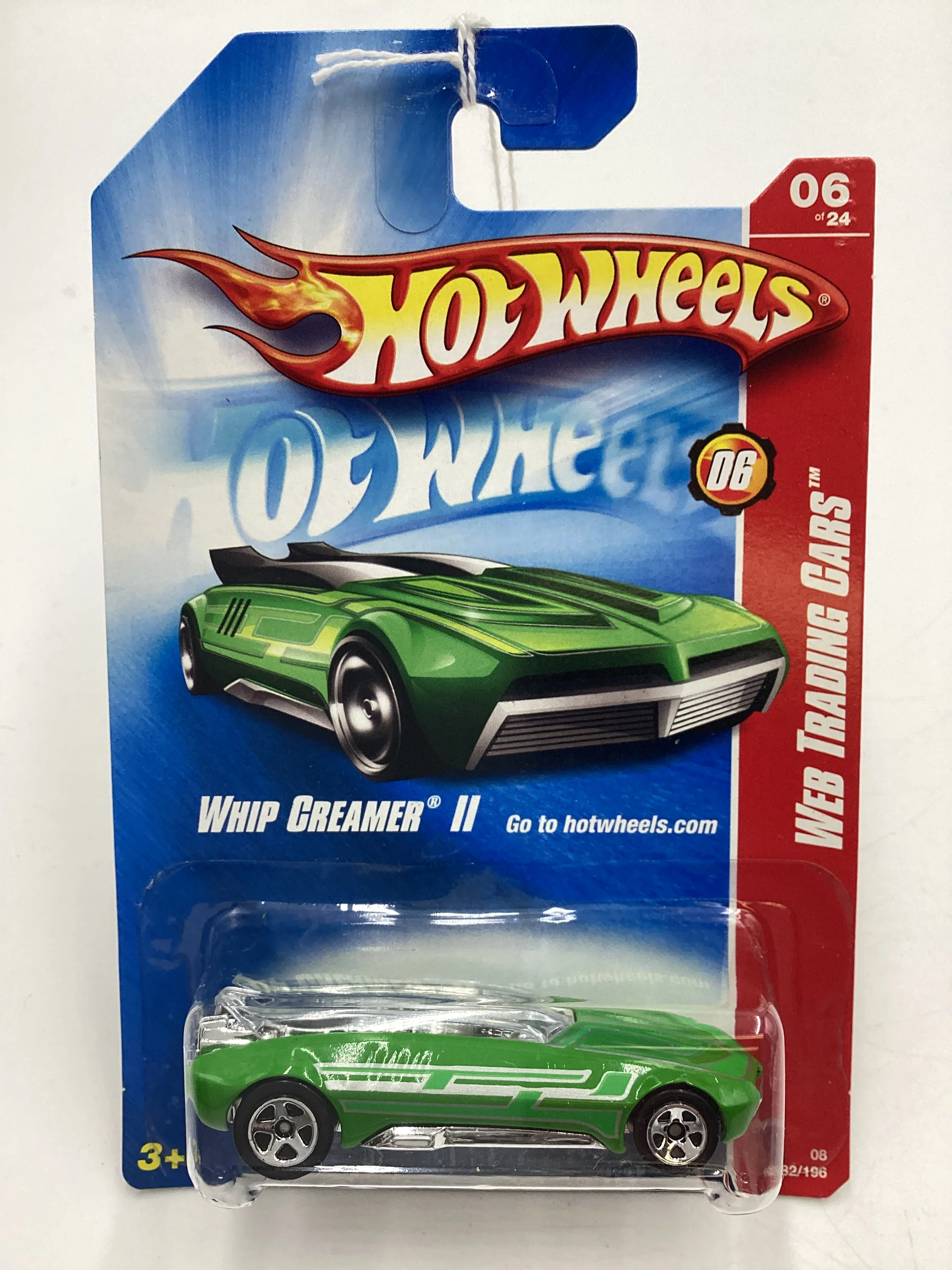 2008 Hot Wheels Web Trading Cars #82 Whip Creamer II Green AA3 - Image 2