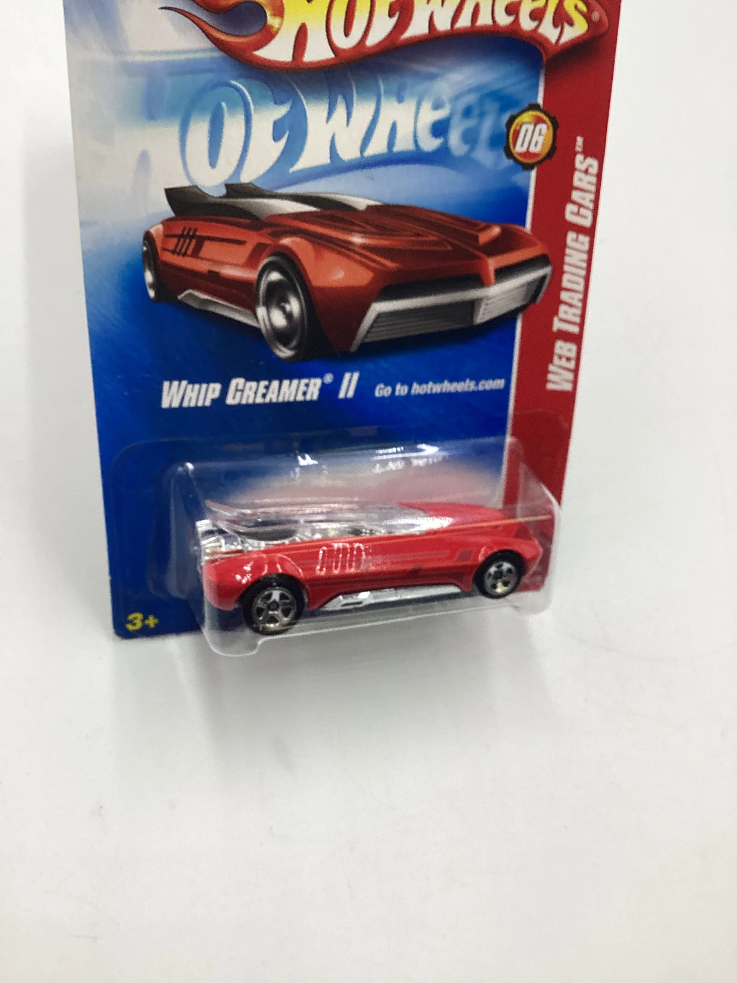 2008 Hot Wheels Web Trading Cars #82 Whip Creamer II Red EE1 - Image 5