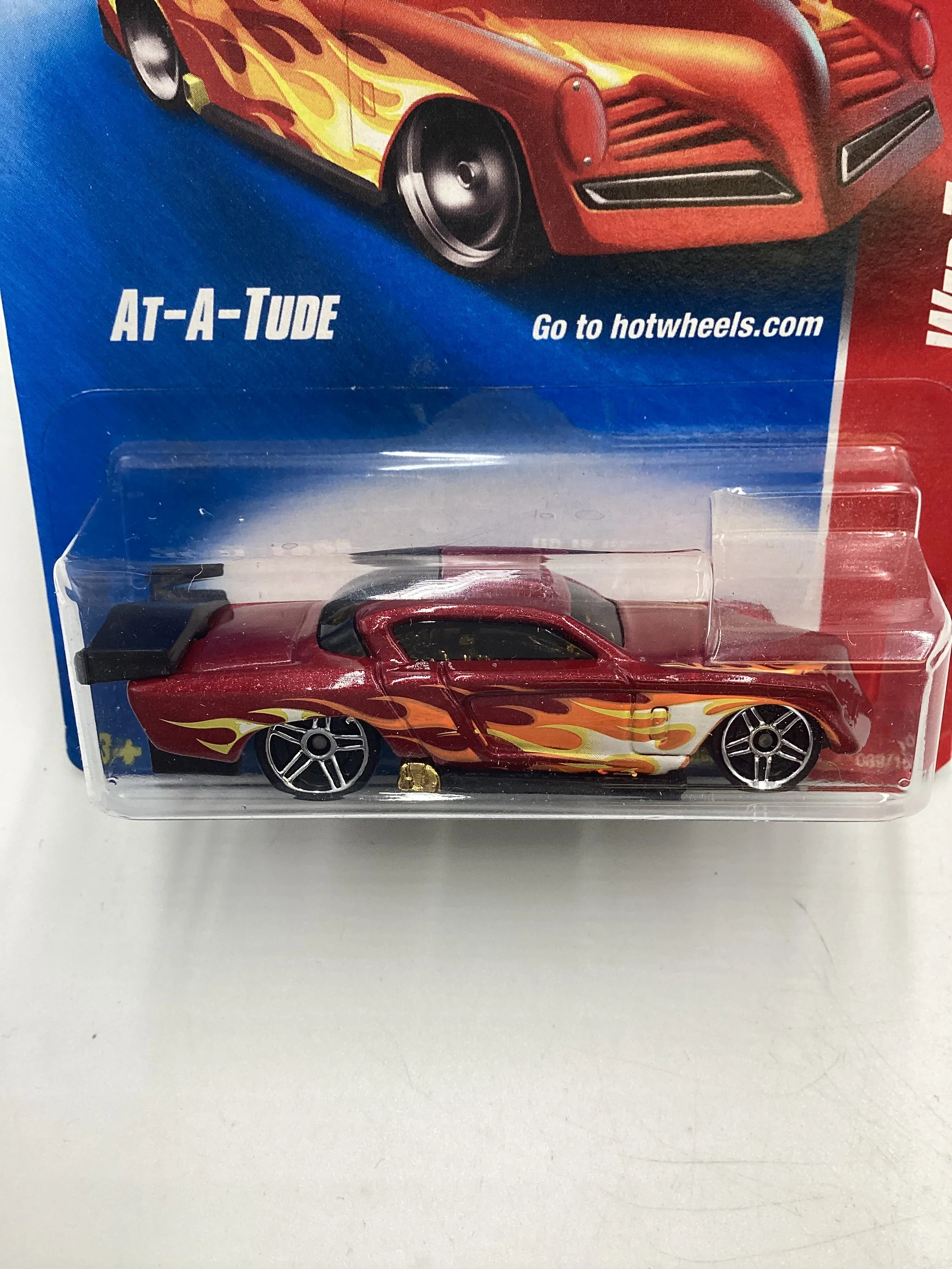 2008 Hot Wheels Web Trading Cars #89 At-A-Tude Red EE2 - Image 3