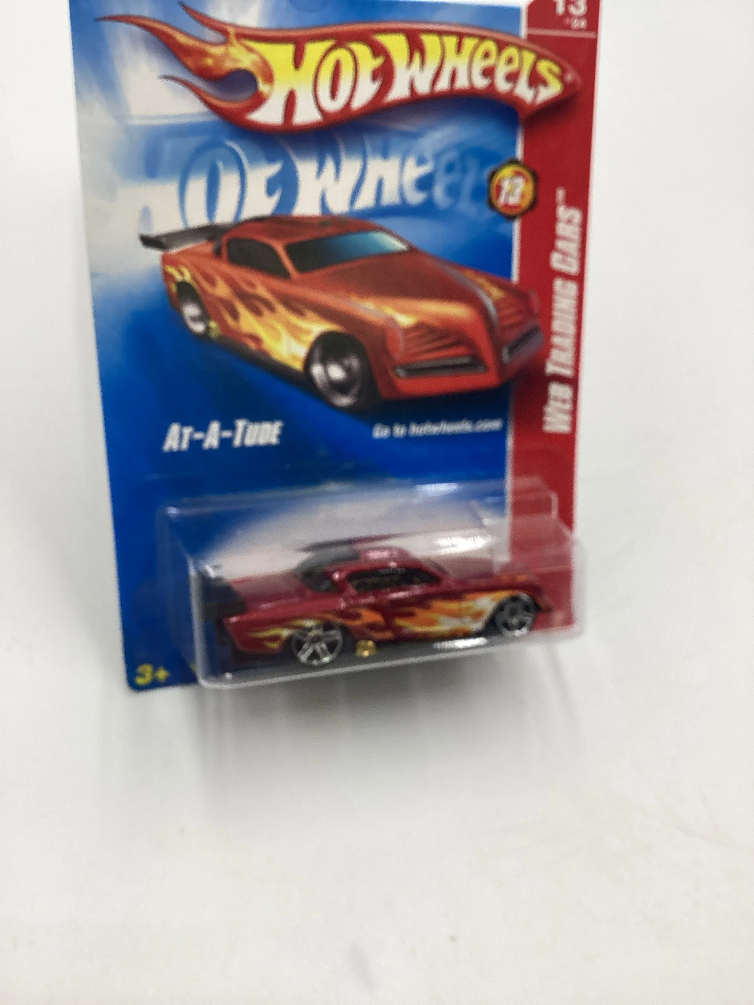2008 Hot Wheels Web Trading Cars #89 At-A-Tude Red EE2 - Image 5
