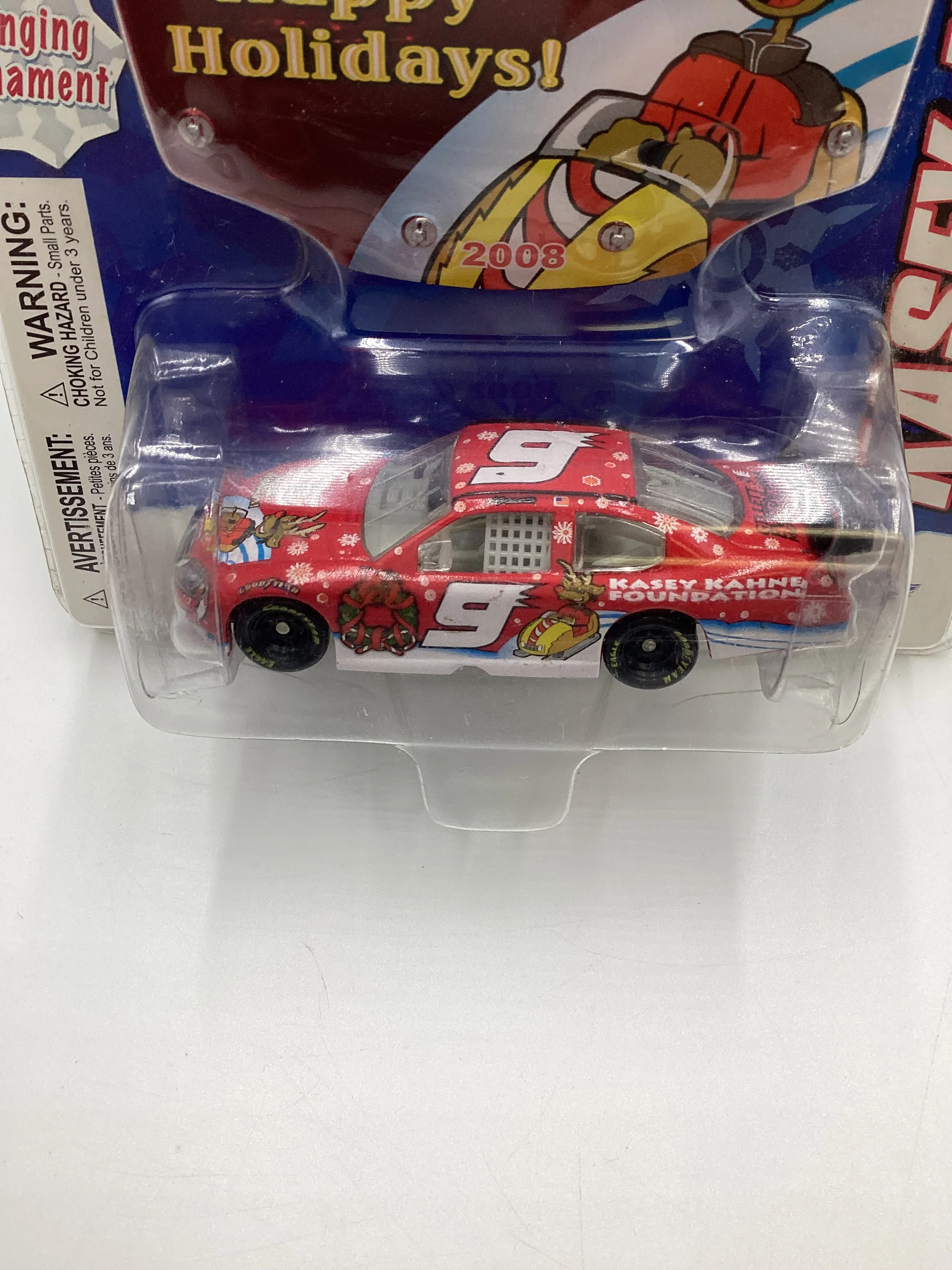 2008 Winners Circle Sam Bass Holiday Collection Kasey Kahne Foundation Happy Holidays #9 Dodge Red SR - Image 3