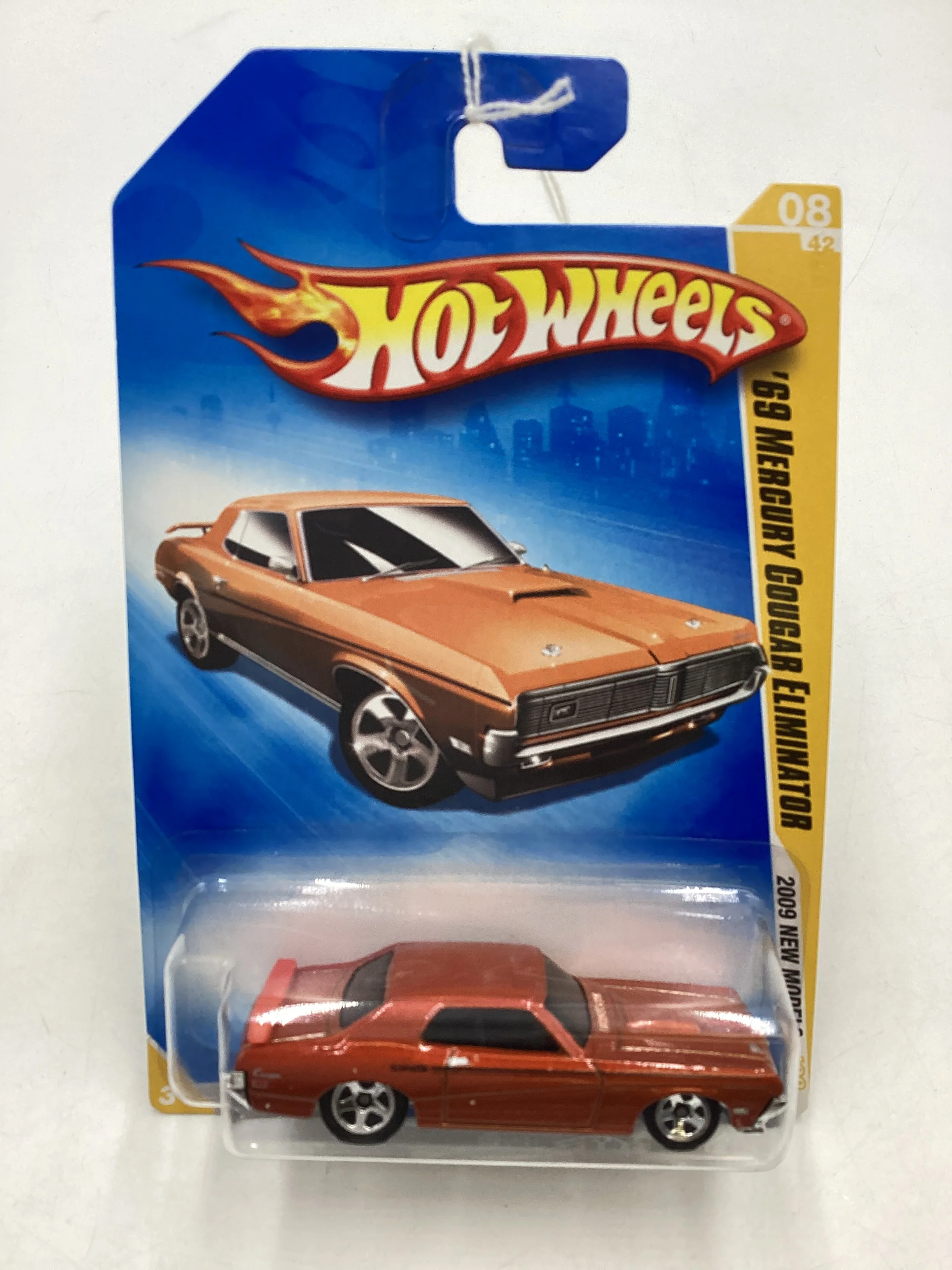 2009 Hot Wheels #008 69 Mercury Cougar Eliminator Orange 29G - Image 2