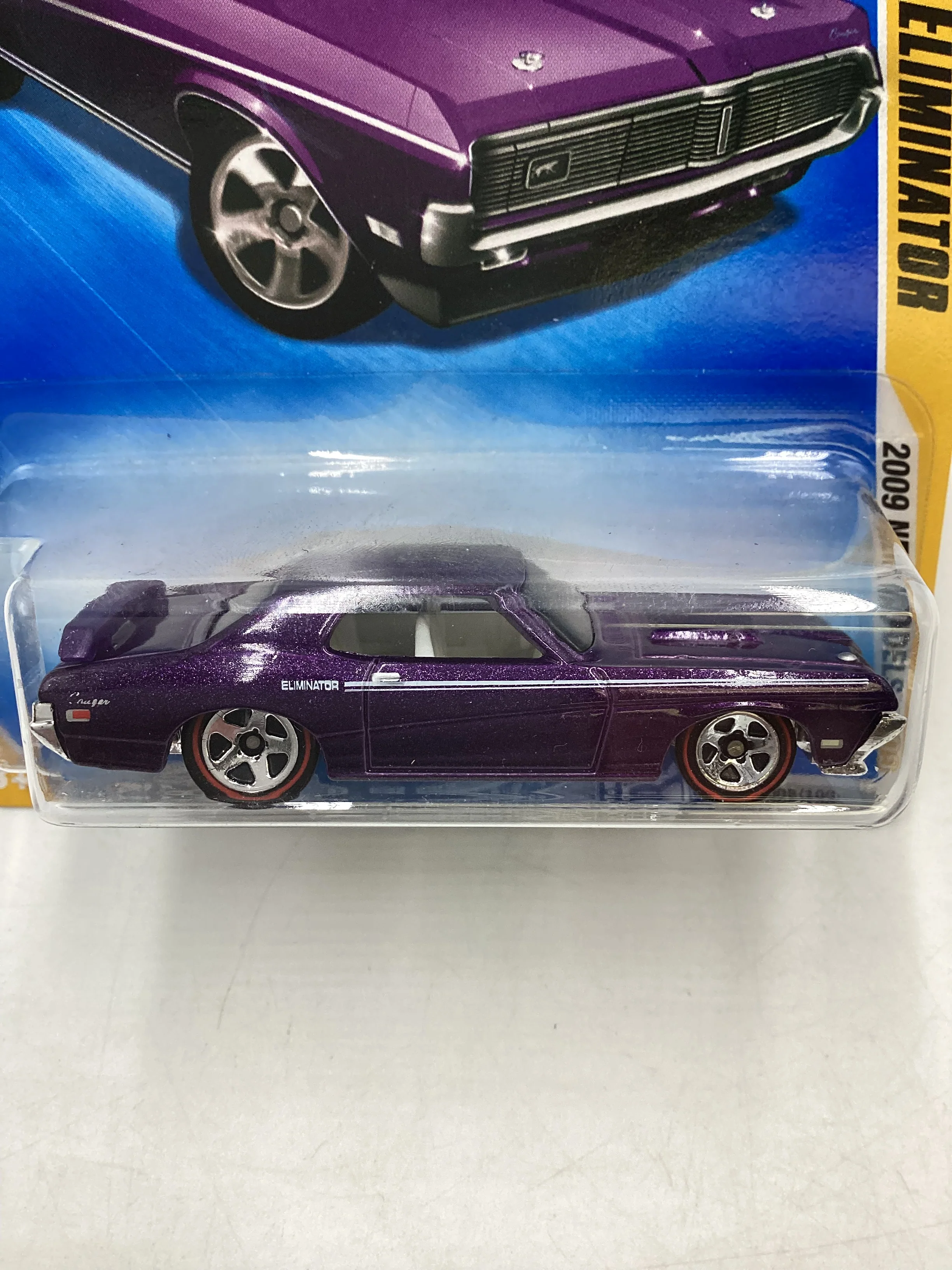 2009 Hot Wheels #008 69 Mercury Cougar Eliminator Purple Walmart Exclusive 235D - Image 3