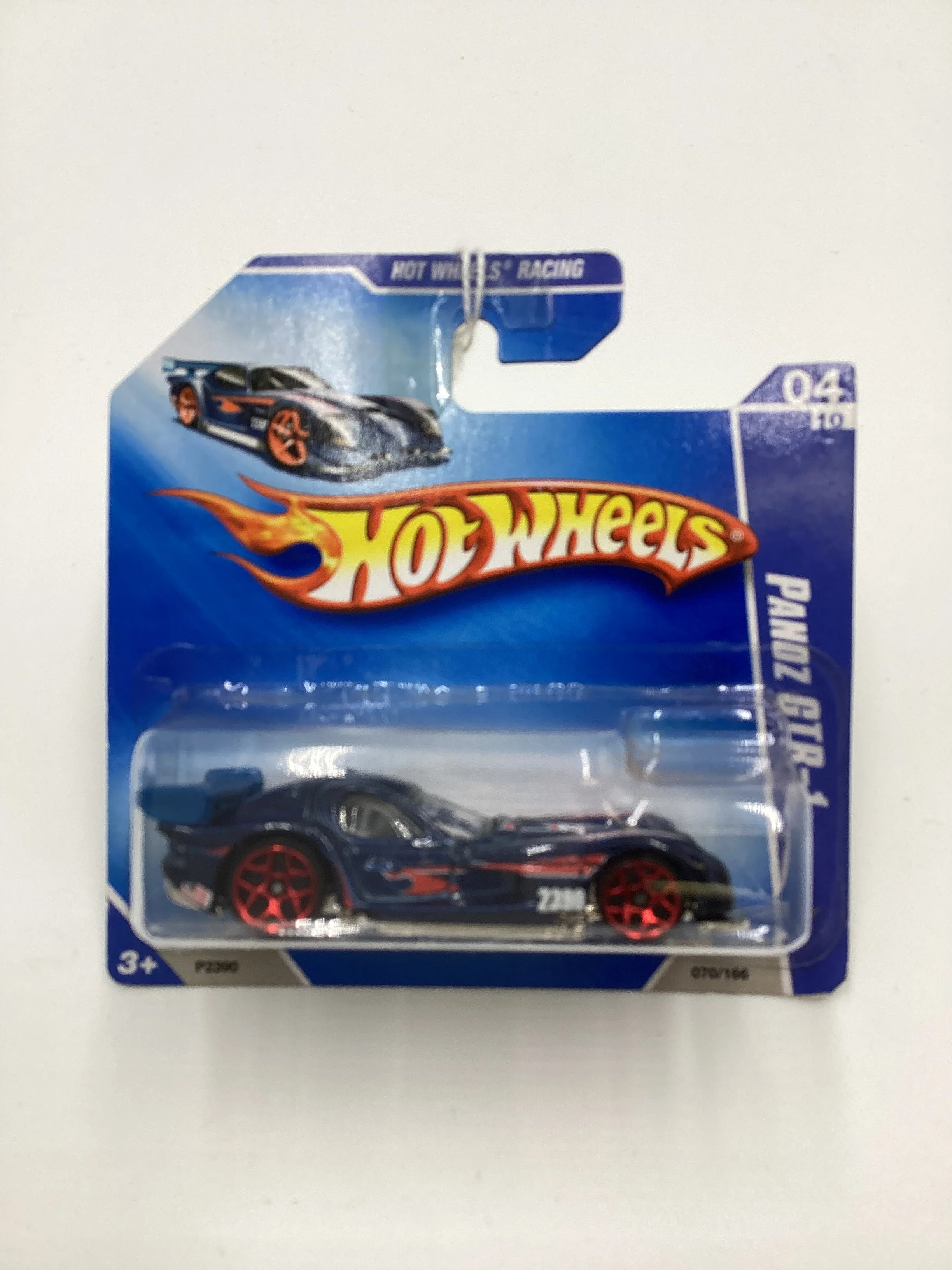 2009 Hot Wheels #070 Panoz GTR-1 Blue Short Card 62C - Image 2
