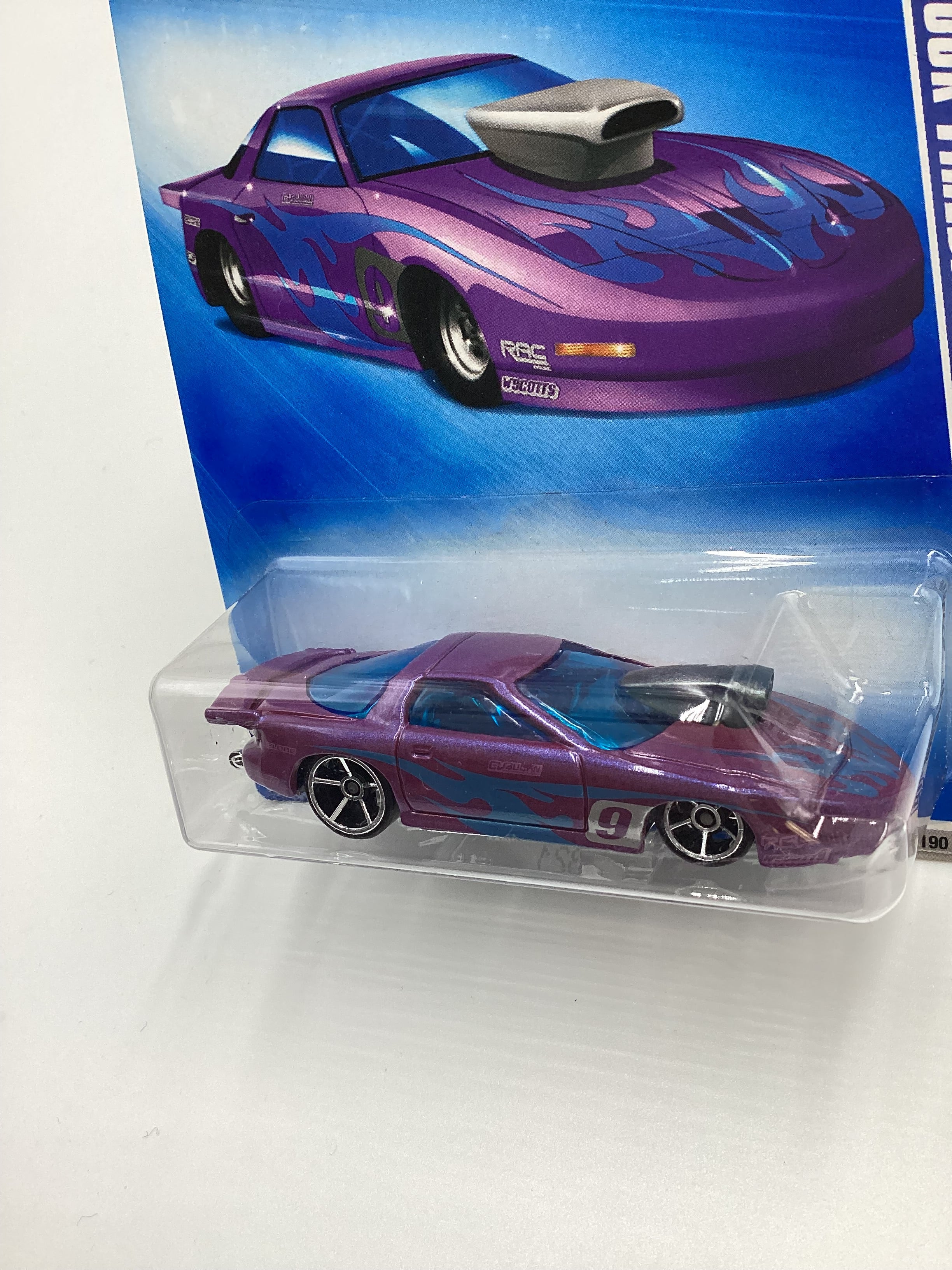 2009 Hot Wheels #072 Pro Stock Firebird Purple 42C - Image 4