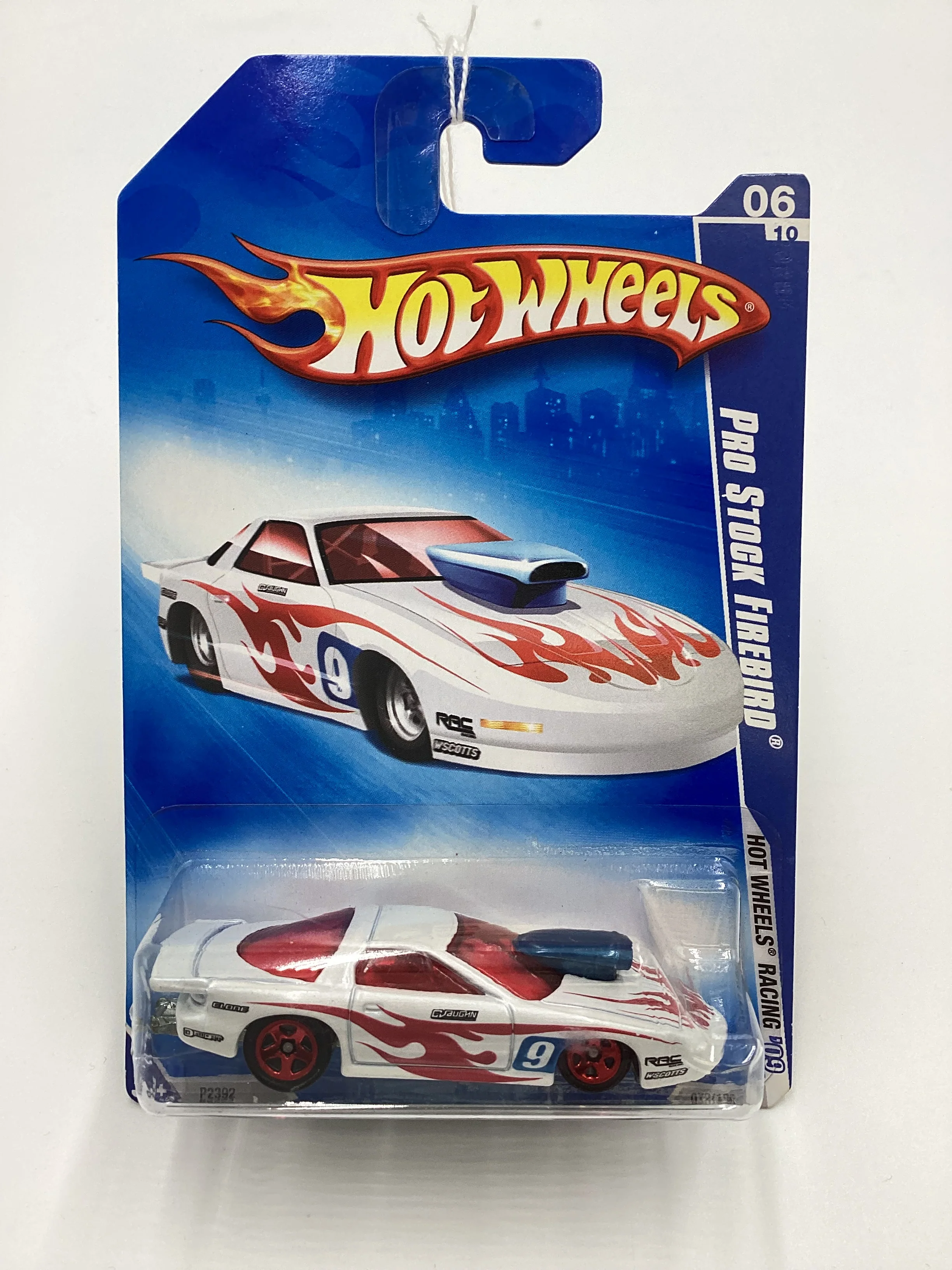 2009 Hot Wheels #072 Pro Stock Firebird White 41G - Image 2