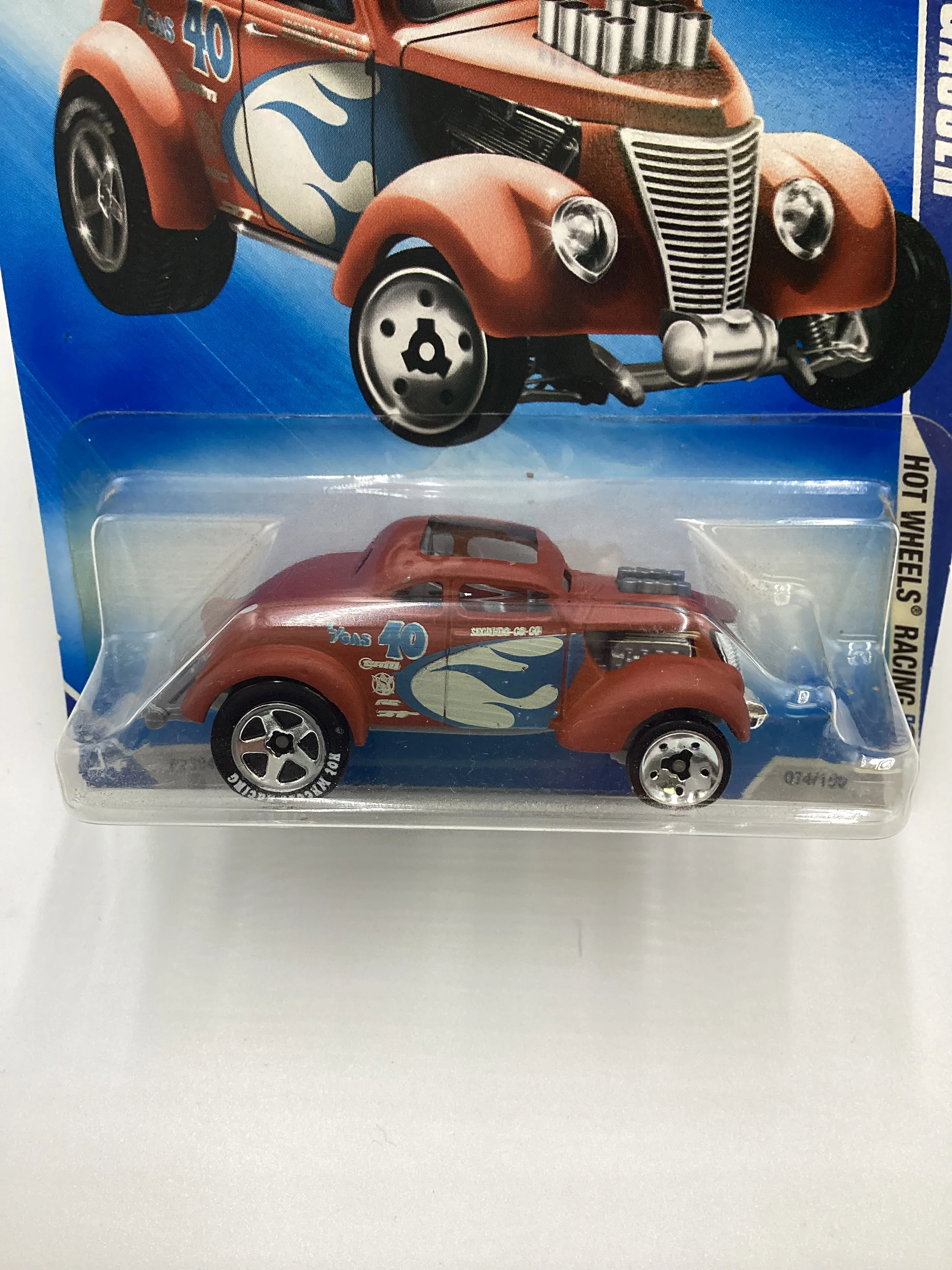 2009 Hot wheels #074 Pass’n Gasser Brown HH5 - Image 3