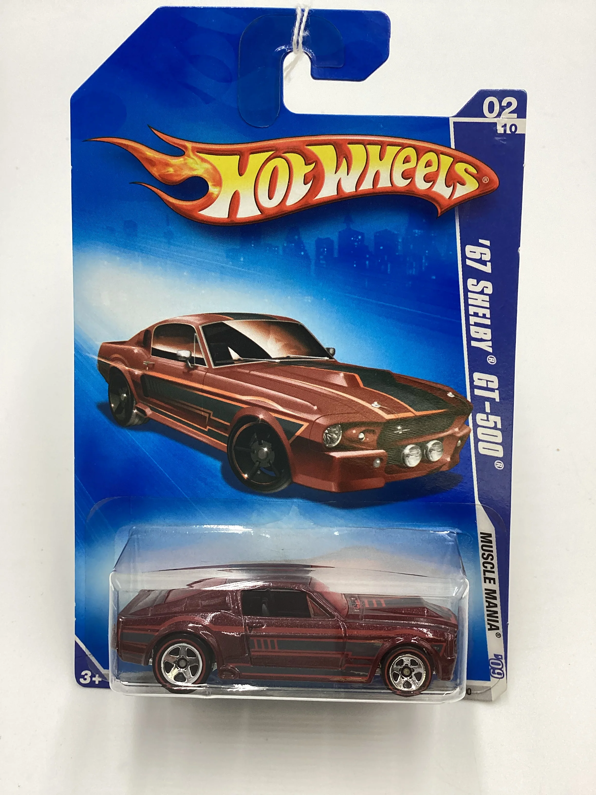 2009 Hot Wheels #078 67 Shelby GT-500 Red Walmart Exclusive 239B - Image 2