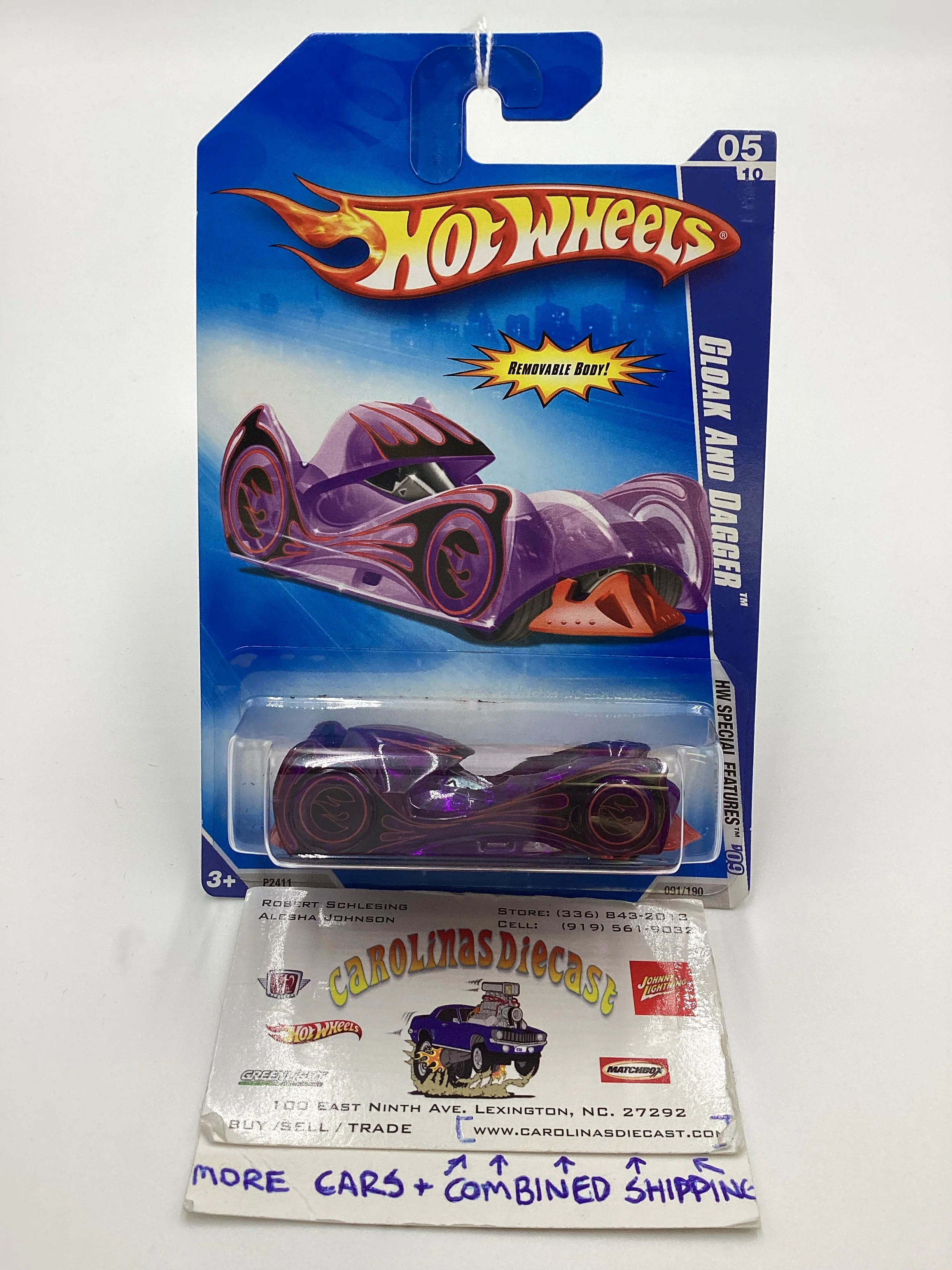 2009 Hot wheels #091 Cloak and Dagger Purple GG2