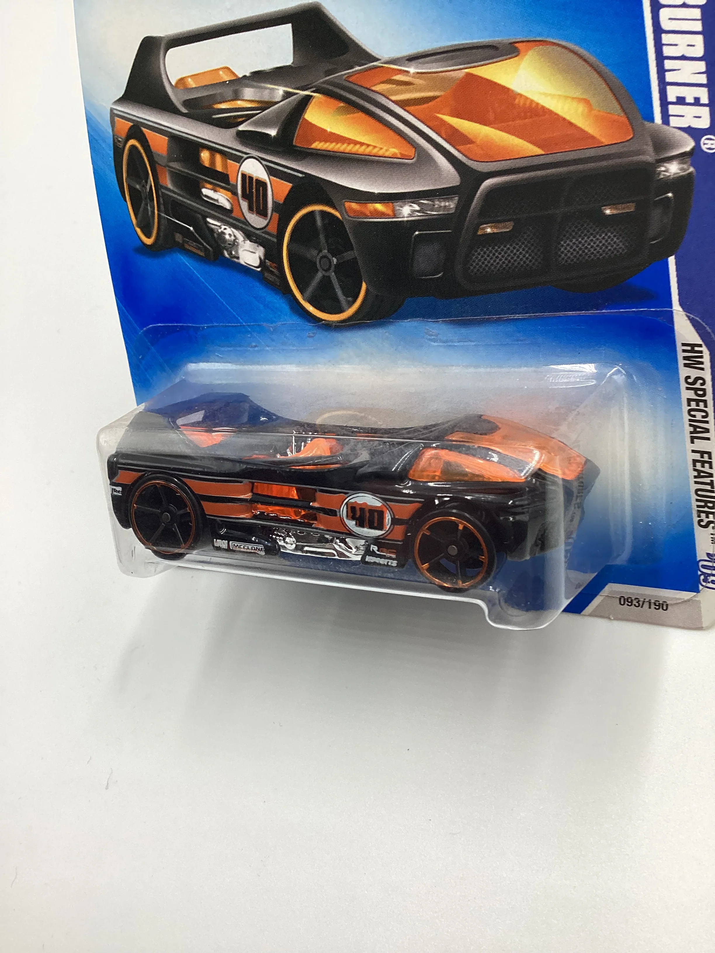 2009 Hot wheels #093 Night Burner Black HH1 - Image 4