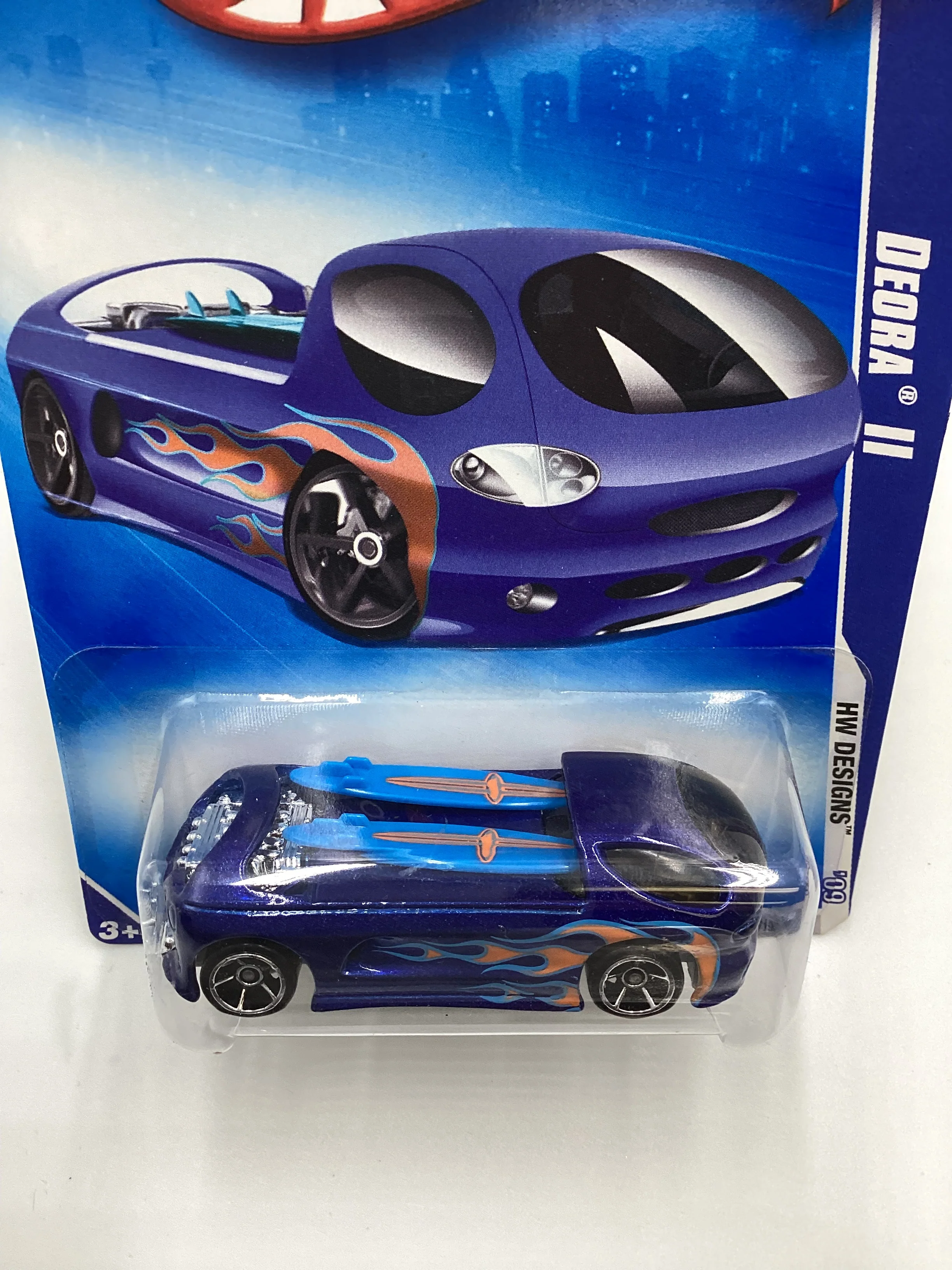 2009 Hot Wheels #100 Deora II Blue 113A - Image 6