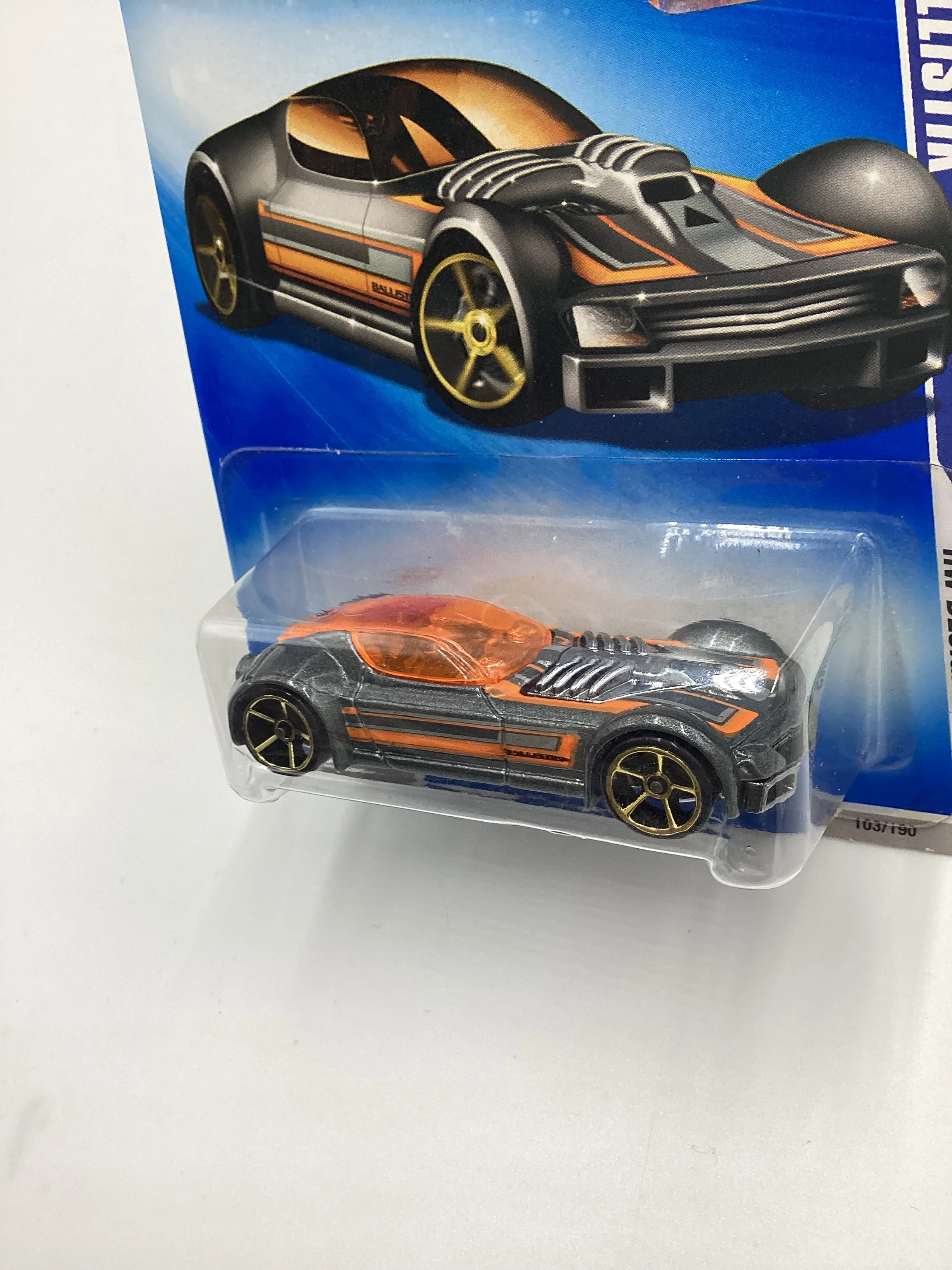 2009 Hot Wheels #103 Ballistik Gray Factory Sealed EE2 - Image 4
