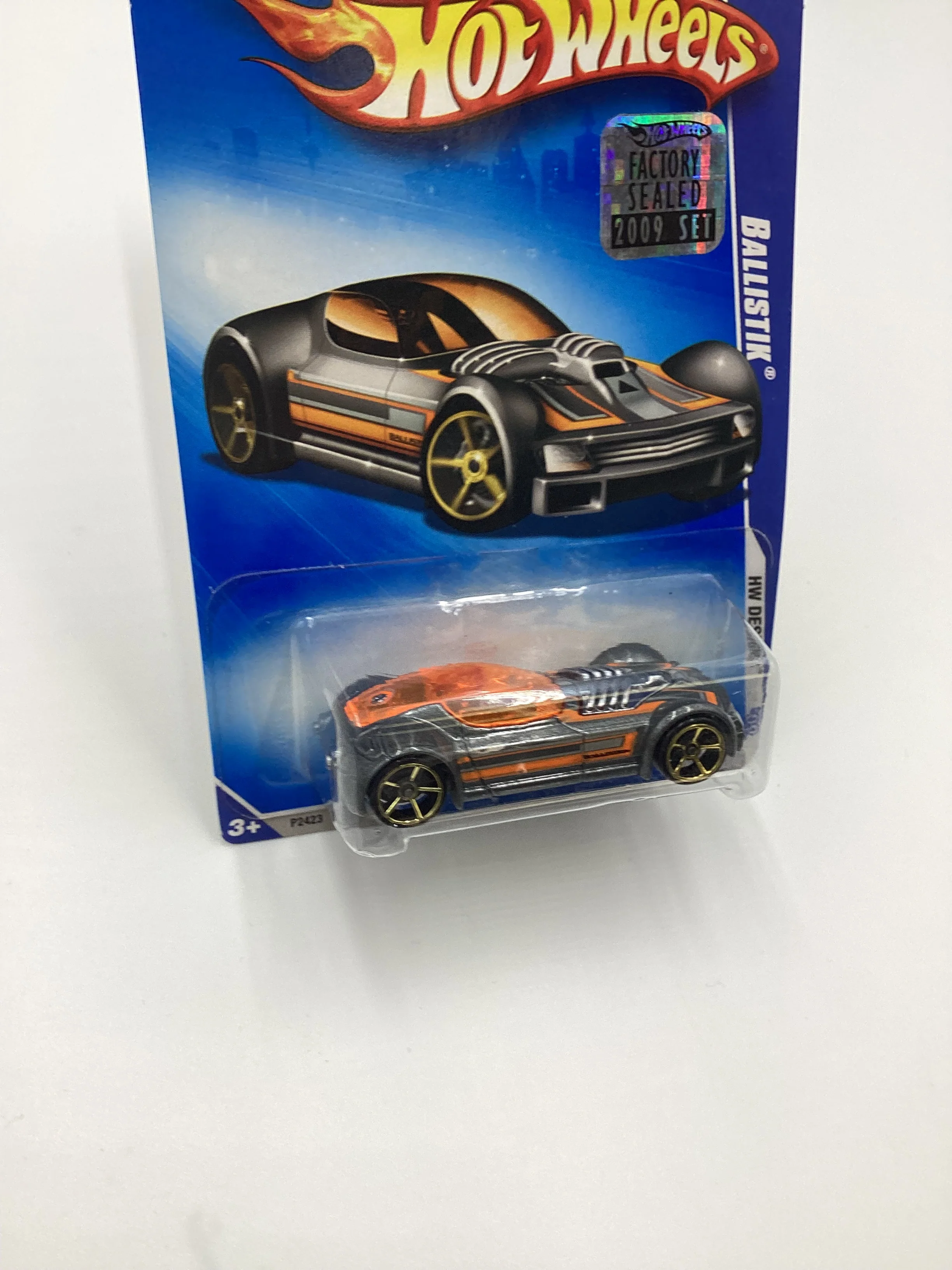 2009 Hot Wheels #103 Ballistik Gray Factory Sealed EE2 - Image 5