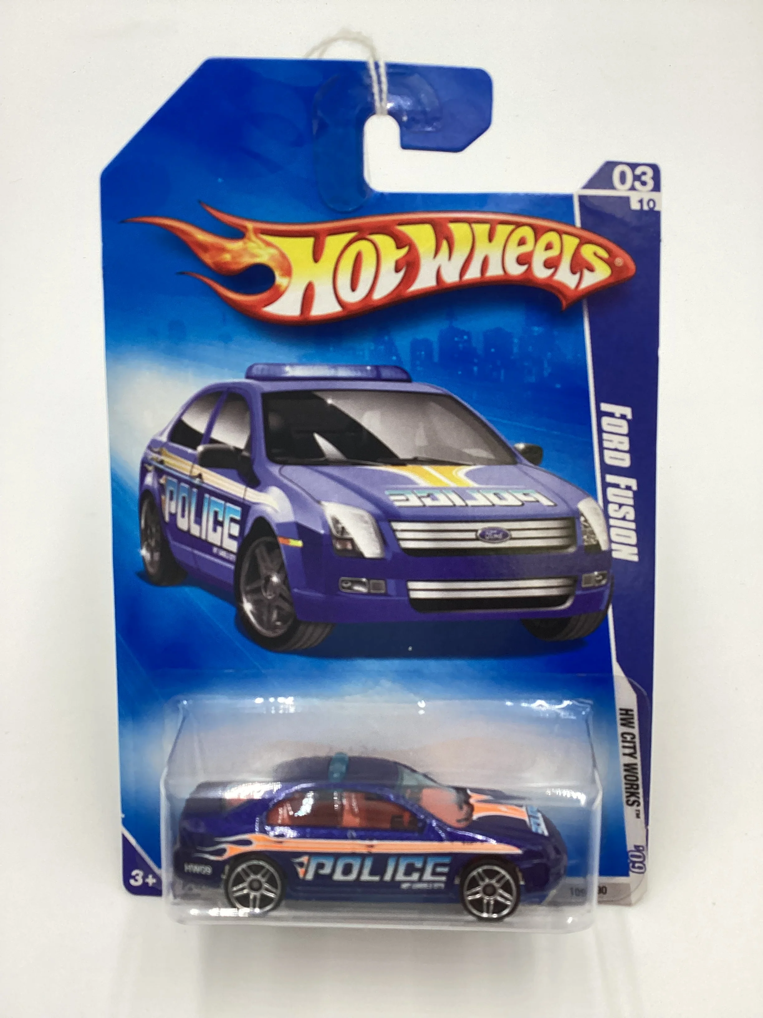 2009 Hot Wheels #109 Ford Fusion Police Blue 28G - Image 2