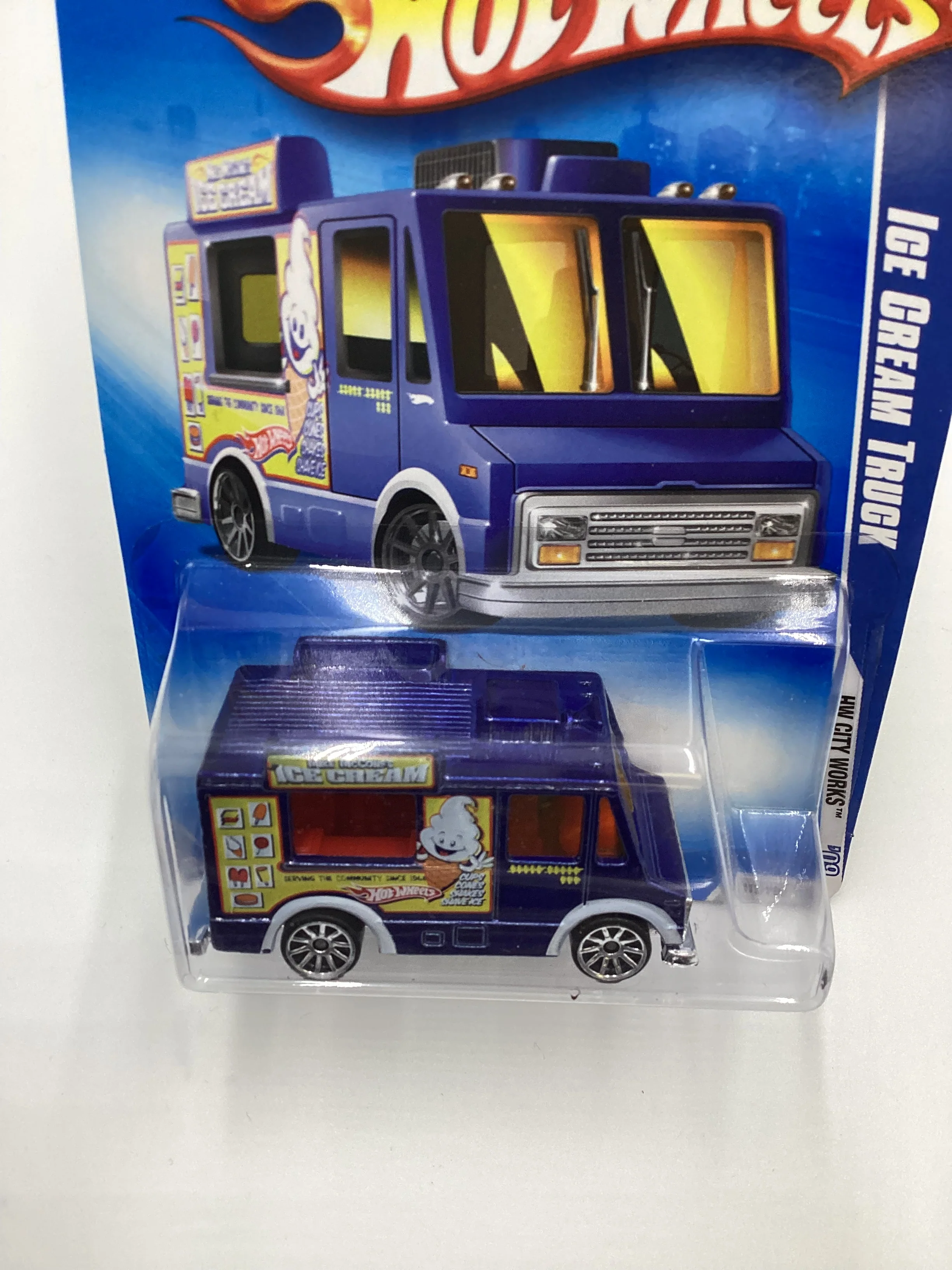 2009 Hot wheels #113 Ice Cream Truck Blue GG2 - Image 6