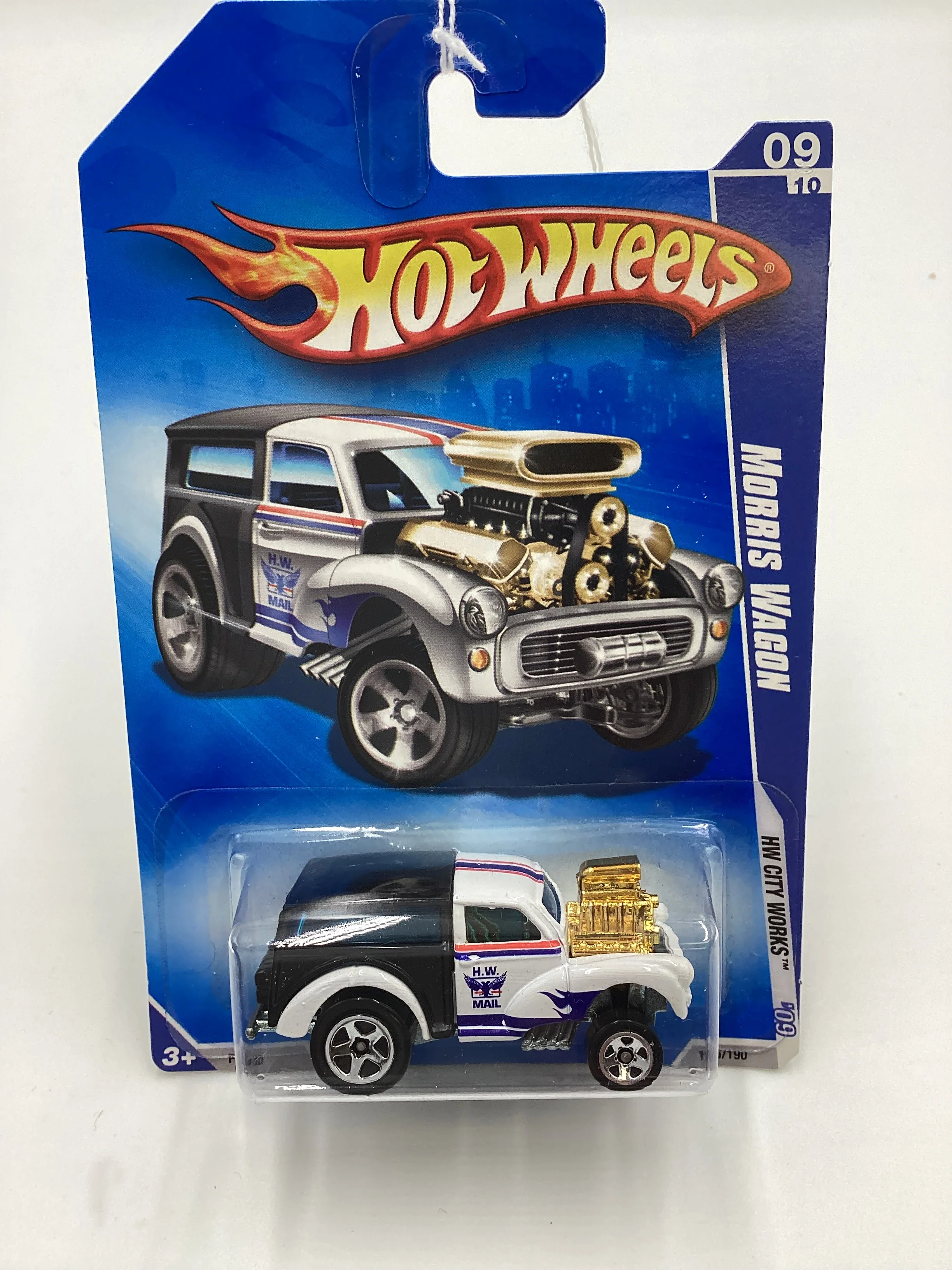 2009 Hot Wheels #115 Morris Wagon HW Mail GG1 - Image 2