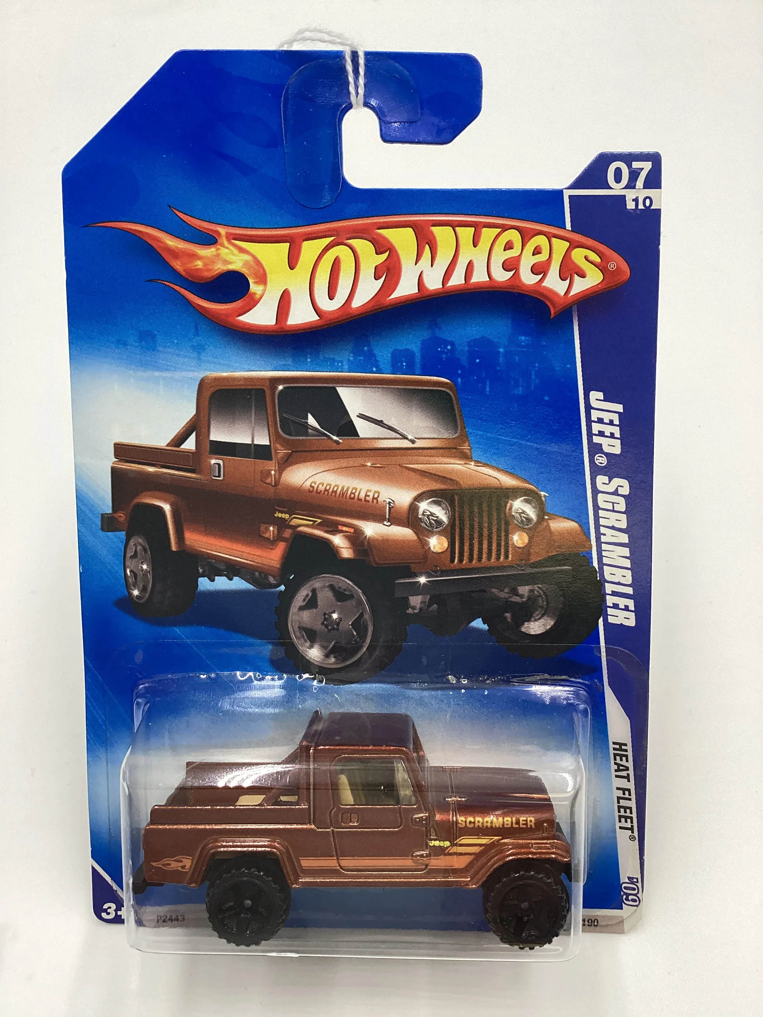2009 Hot Wheels #123 Jeep Scrambler Brown 42B - Image 2