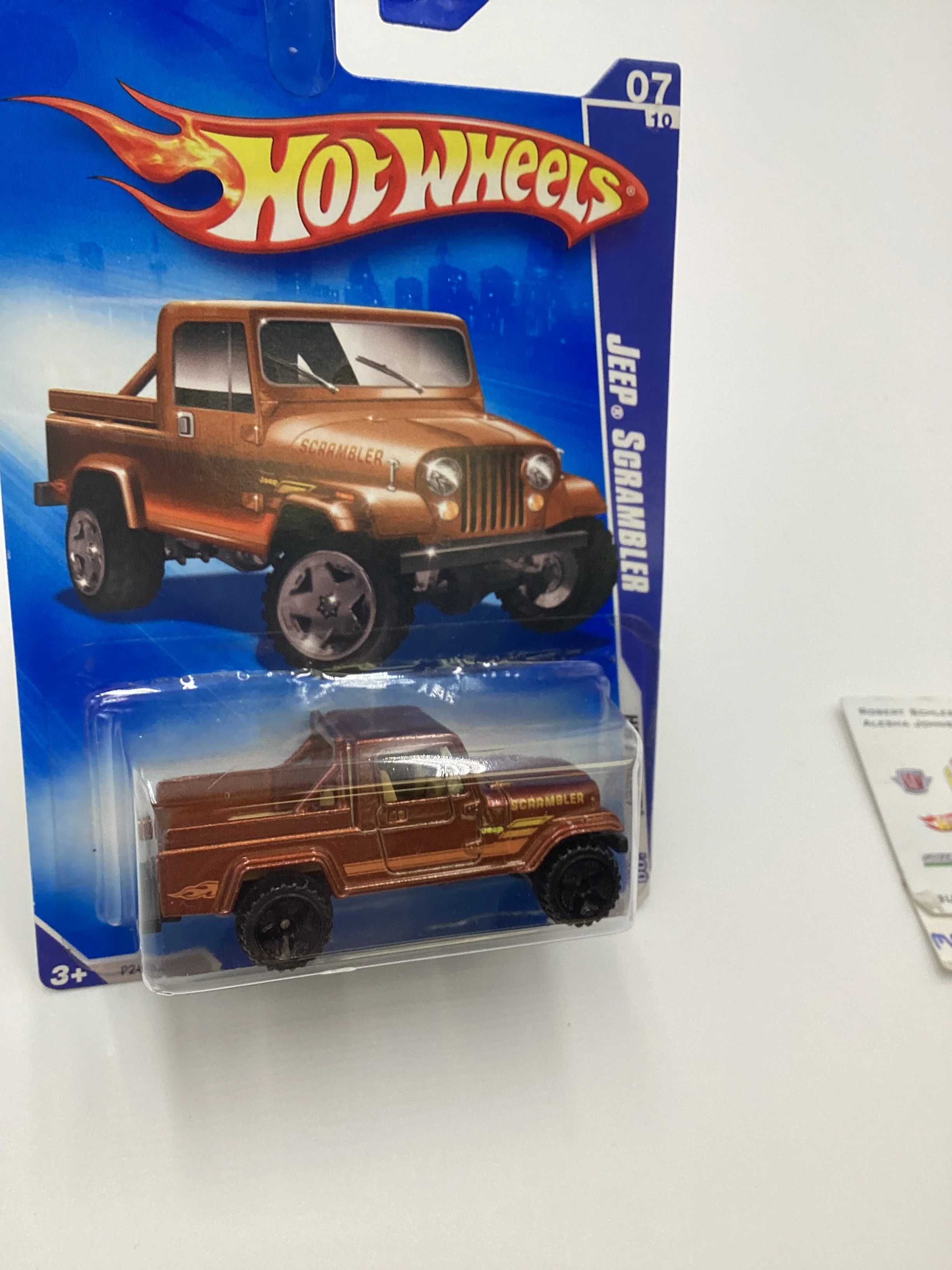 2009 Hot Wheels #123 Jeep Scrambler Brown 42B - Image 5