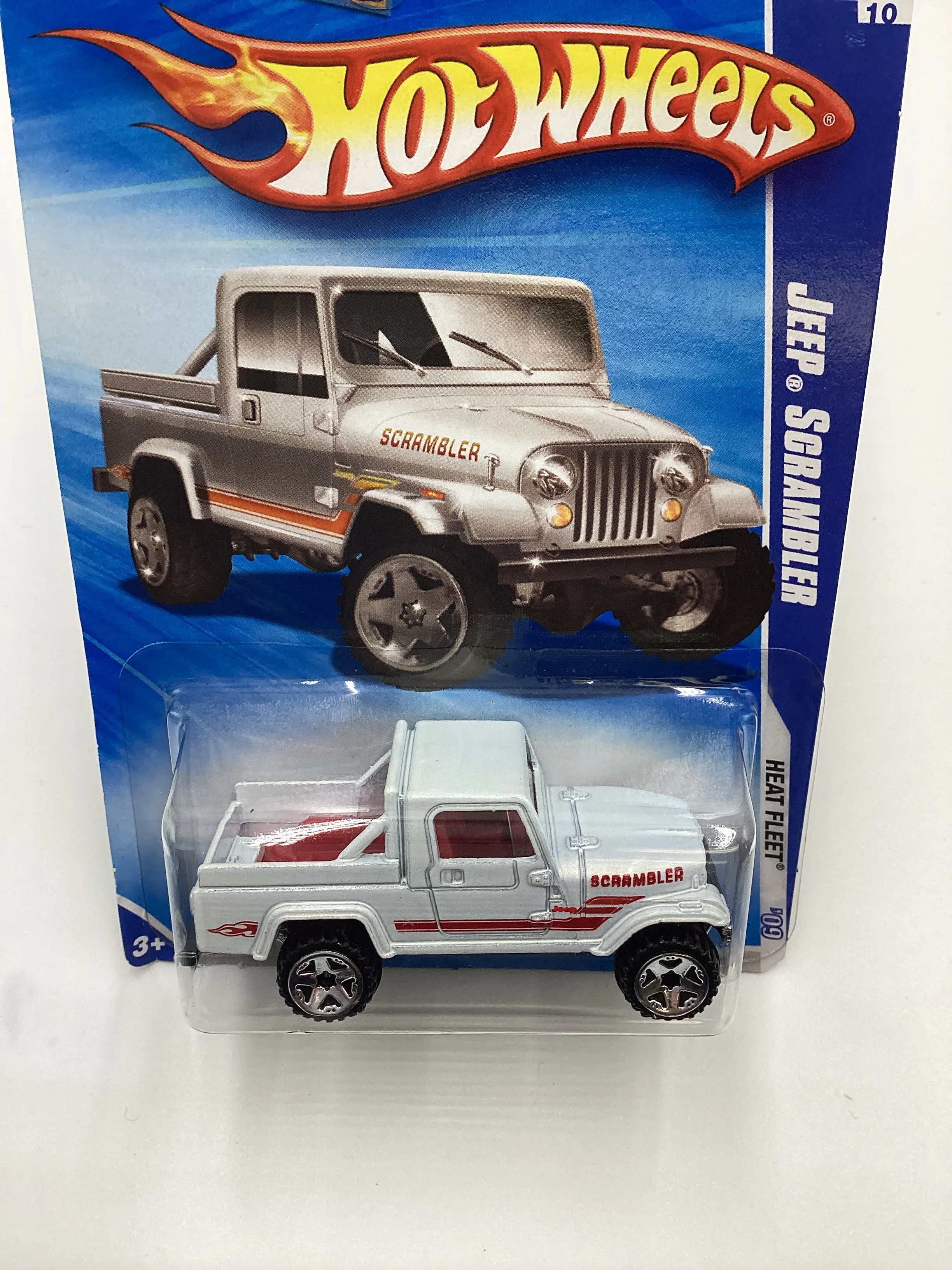 2009 Hot Wheels #123 Jeep Scrambler White - Image 6