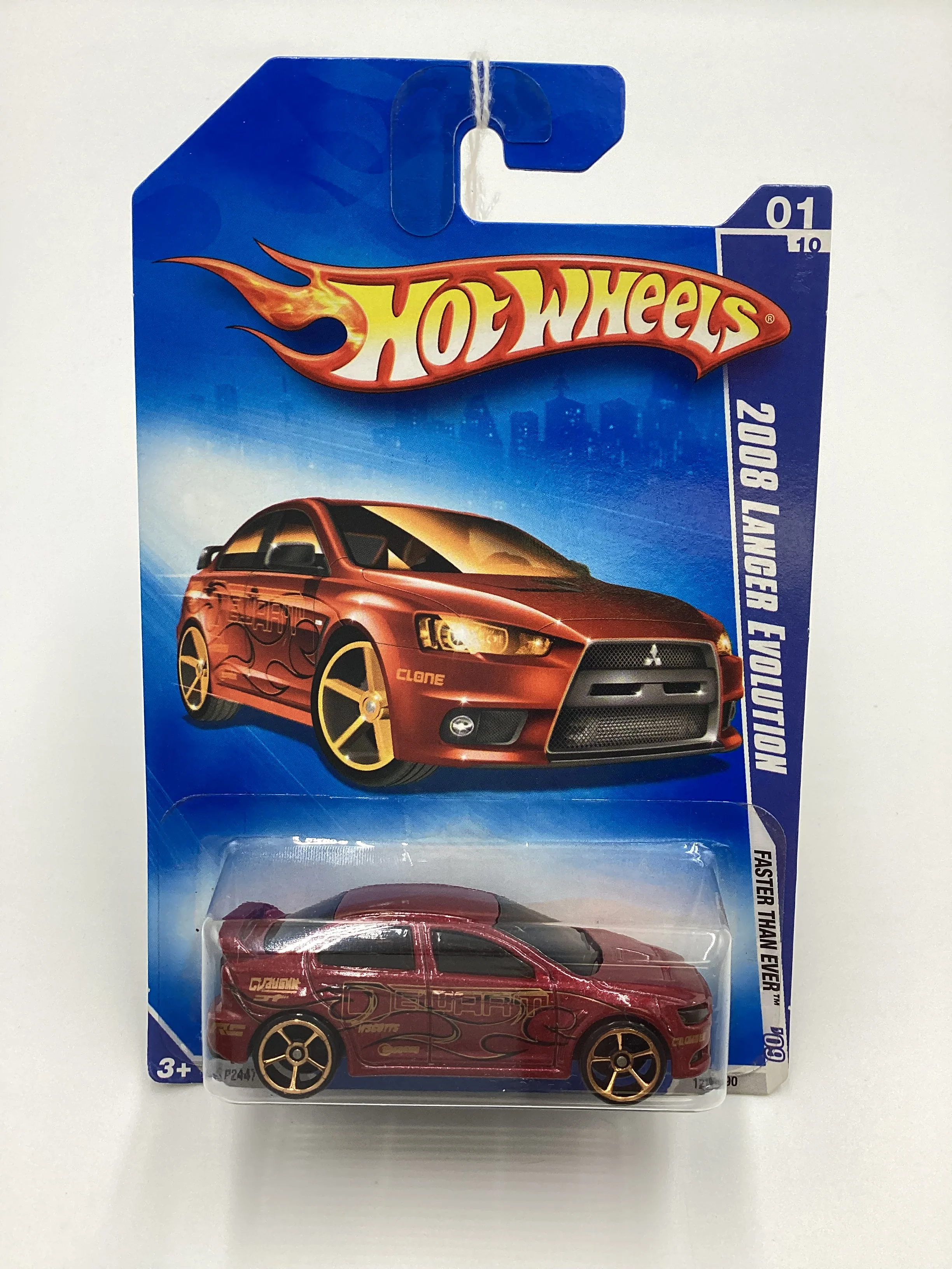 2009 Hot wheels #127 2008 Lancer Evolution FTE Red SR - Image 2