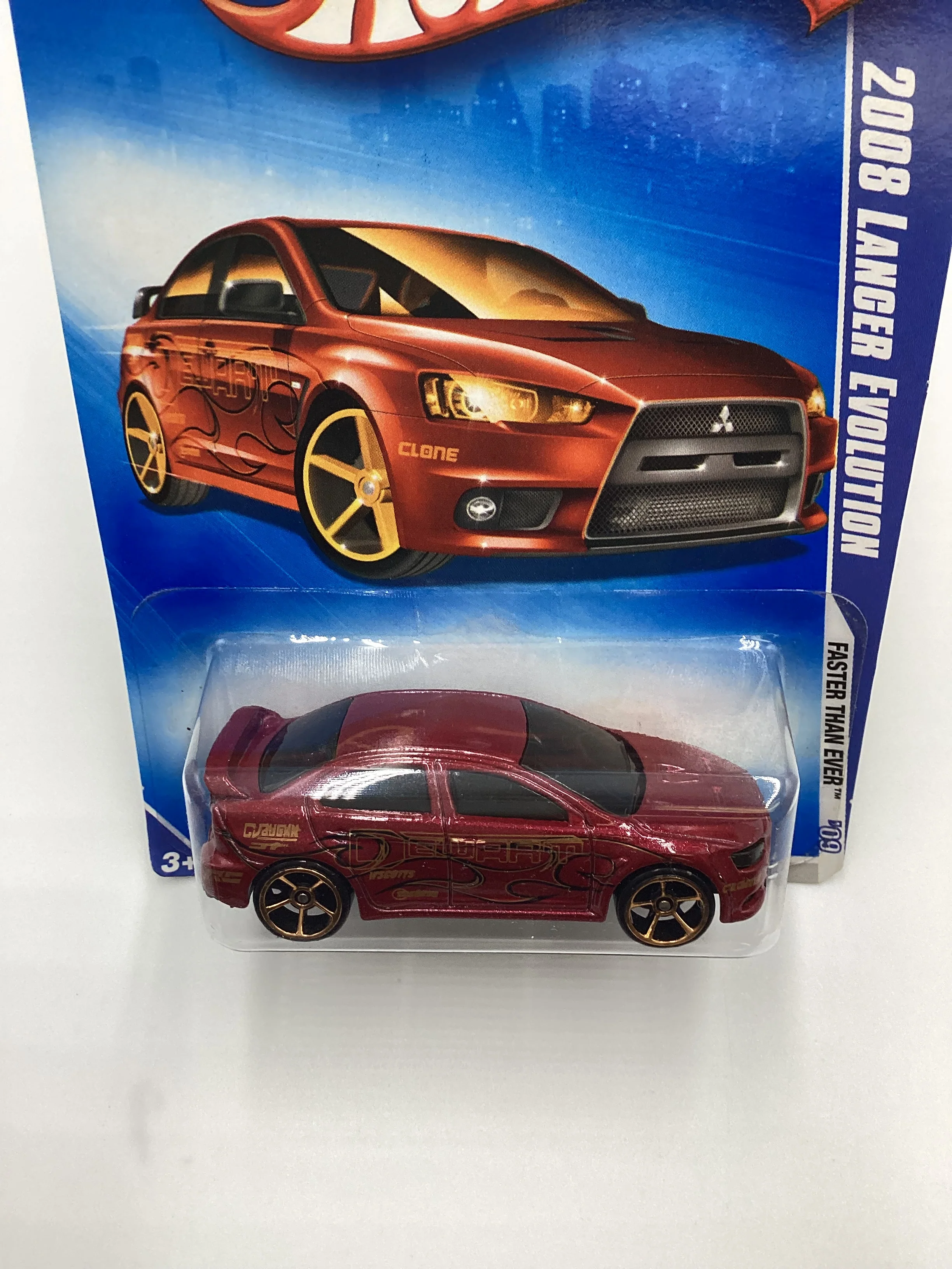 2009 Hot wheels #127 2008 Lancer Evolution FTE Red SR - Image 6