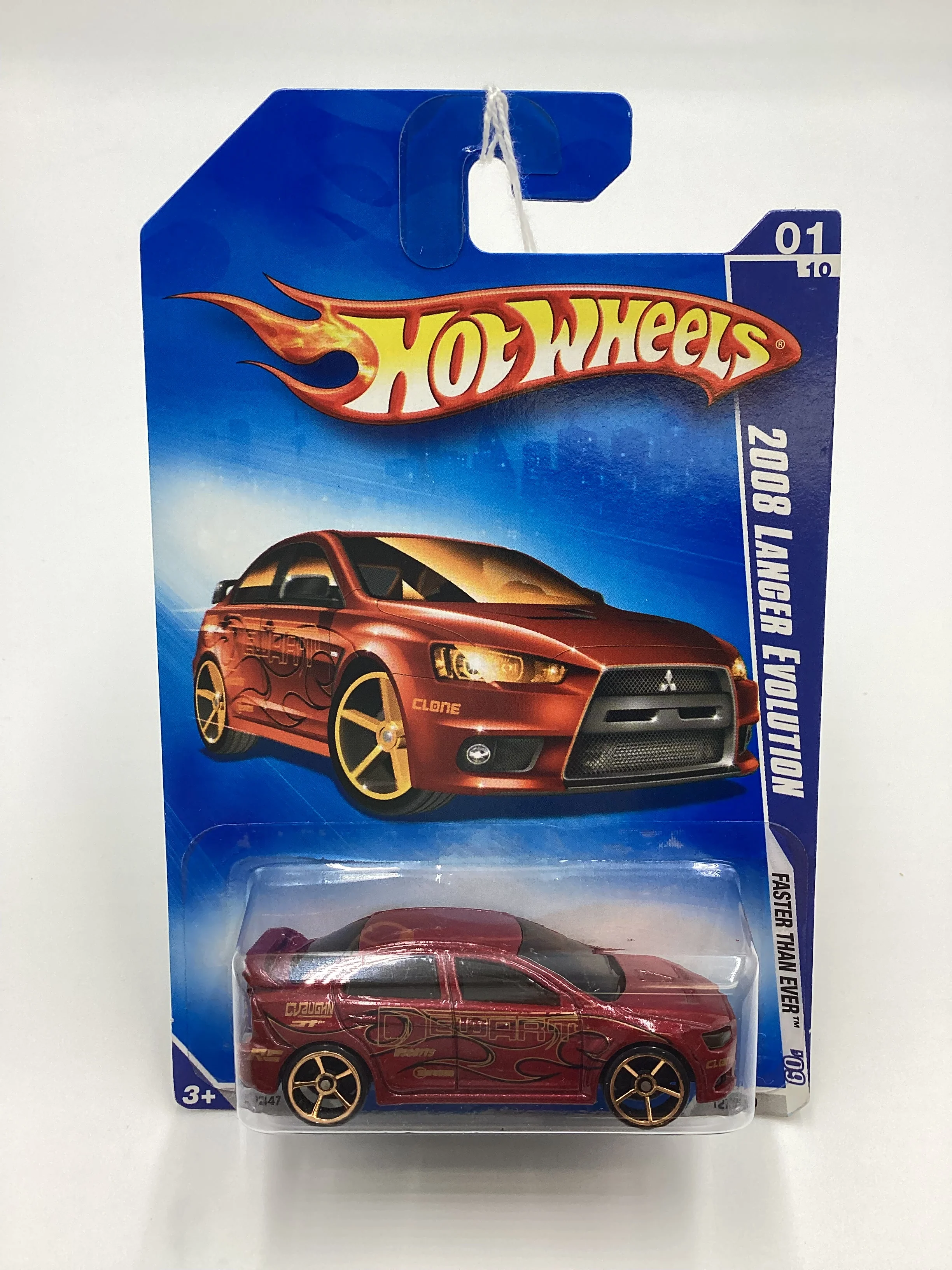 2009 Hot wheels #127 2008 Lancer Evolution FTE Red Rear Tampo Drop SR - Image 2