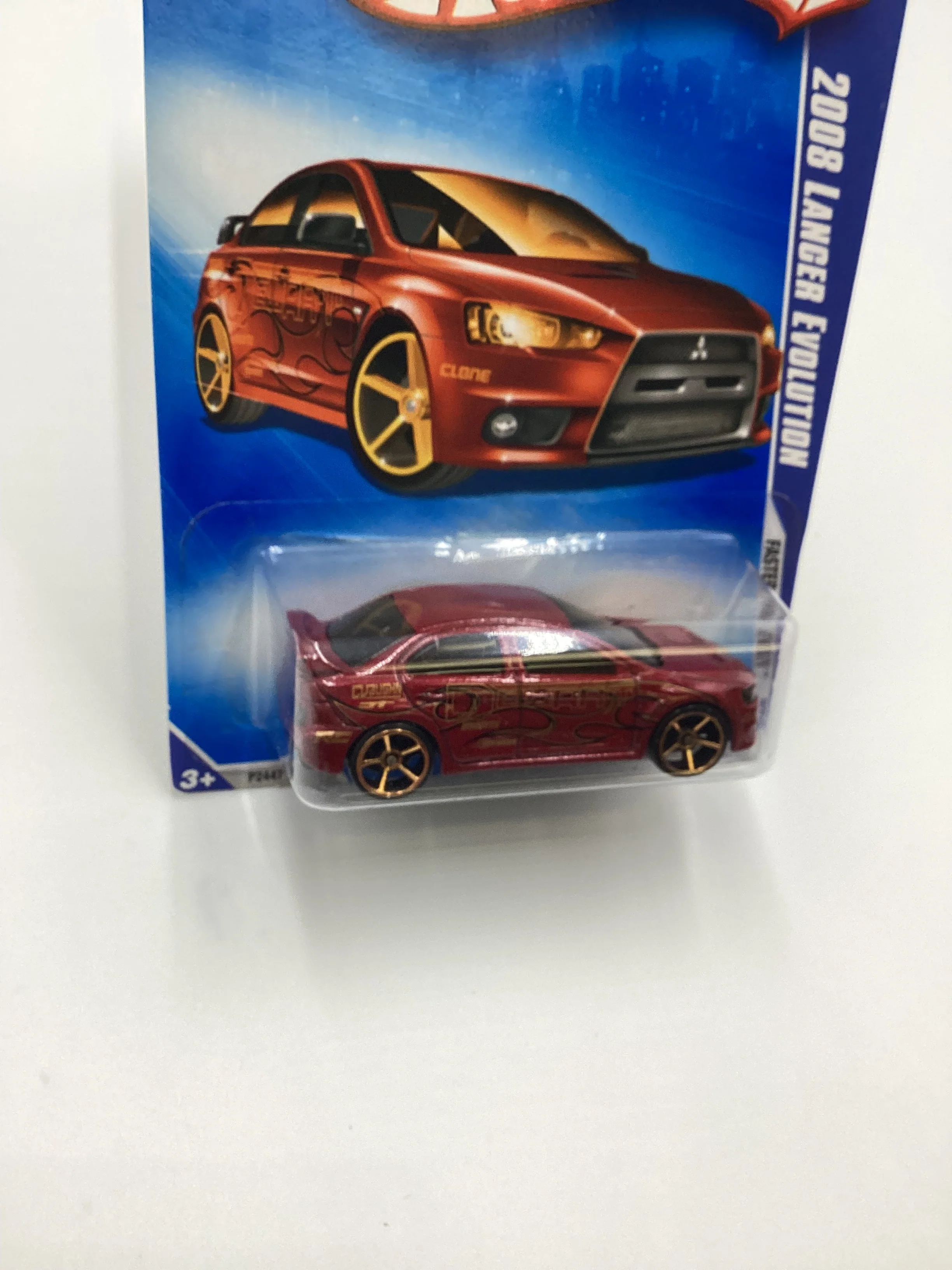 2009 Hot wheels #127 2008 Lancer Evolution FTE Red Rear Tampo Drop SR - Image 5