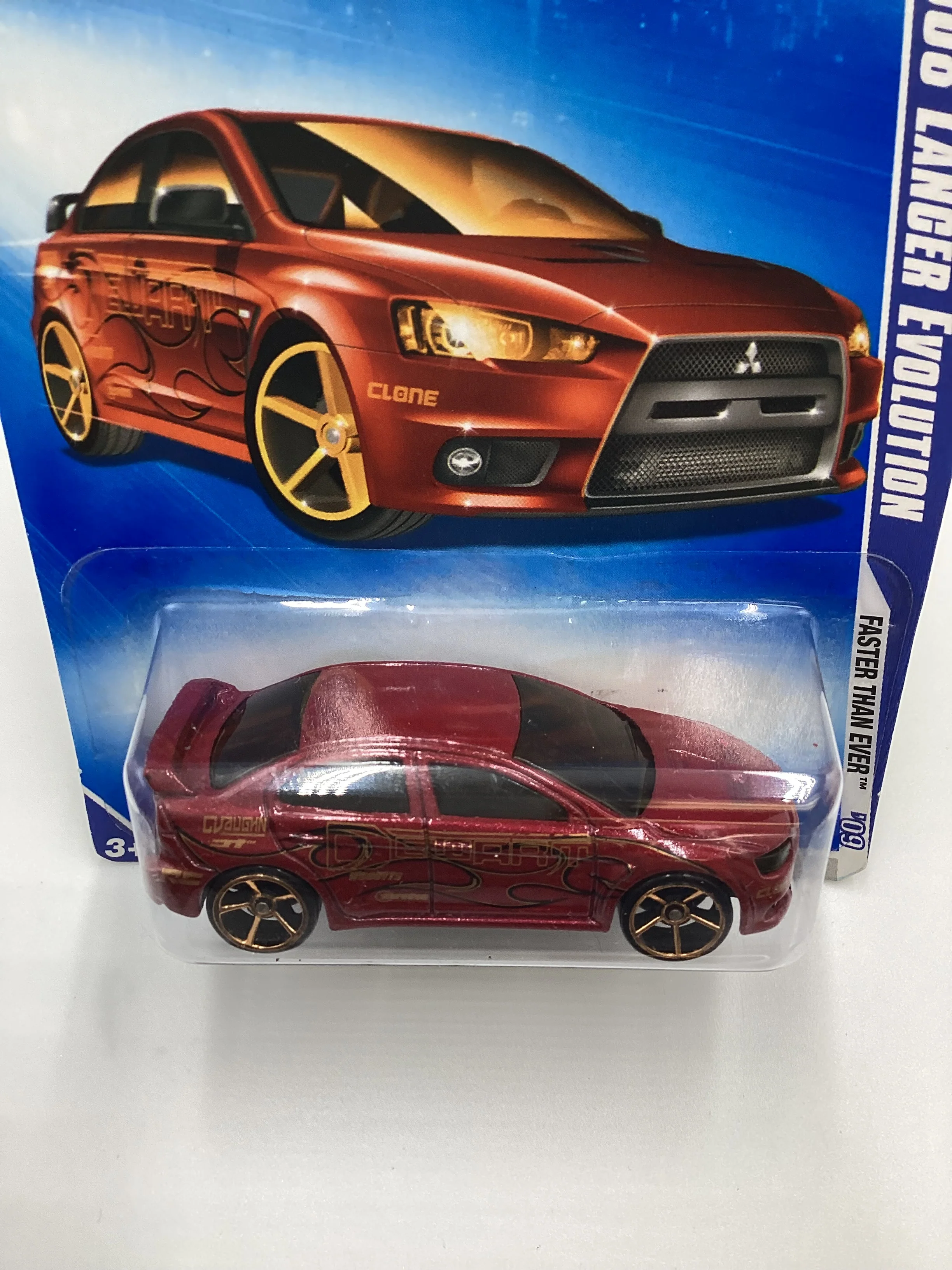2009 Hot wheels #127 2008 Lancer Evolution FTE Red Rear Tampo Drop SR - Image 6