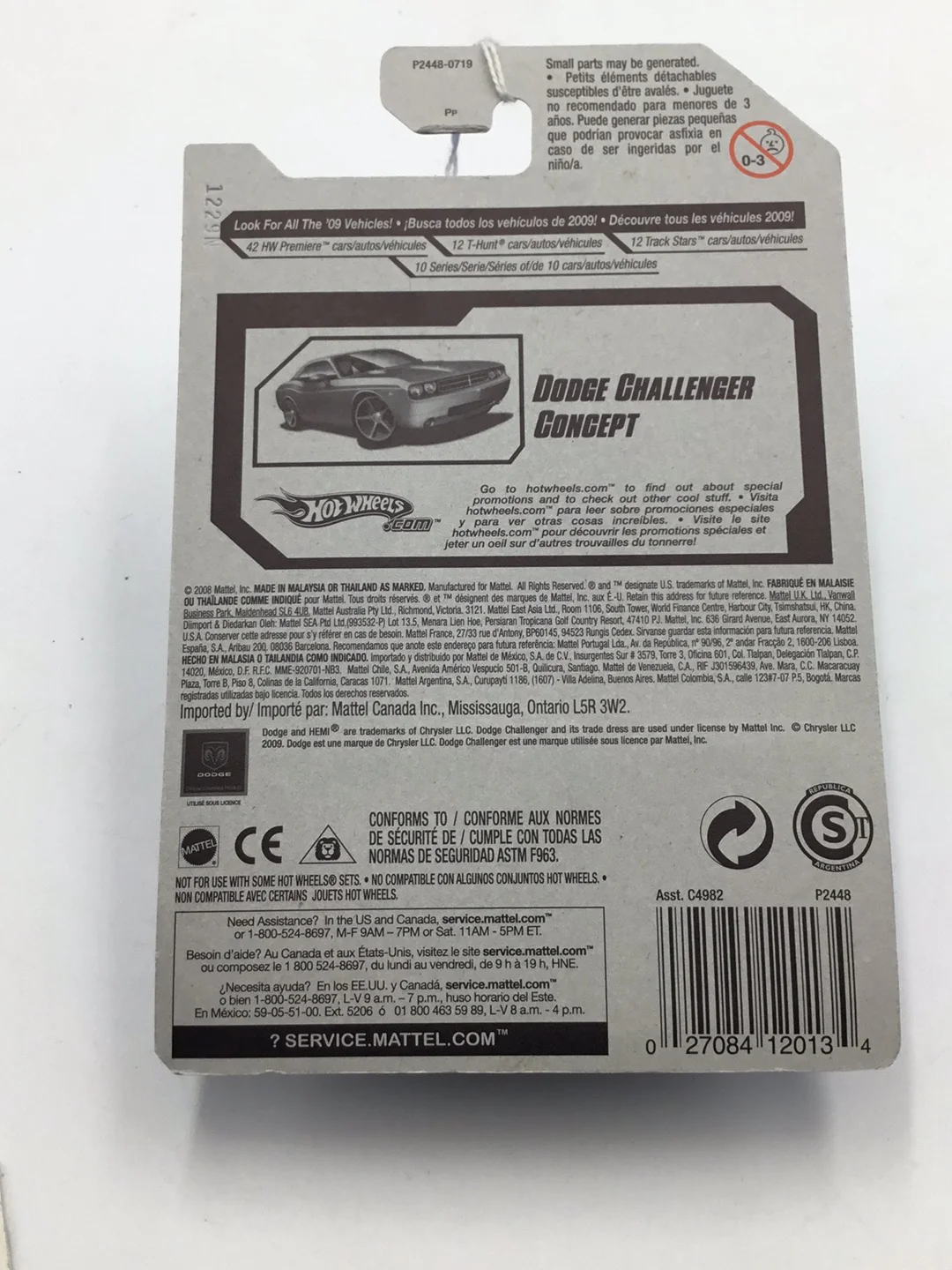 2009 Hot Wheels #128 Dodge Challenger Concept DD2 - Image 6