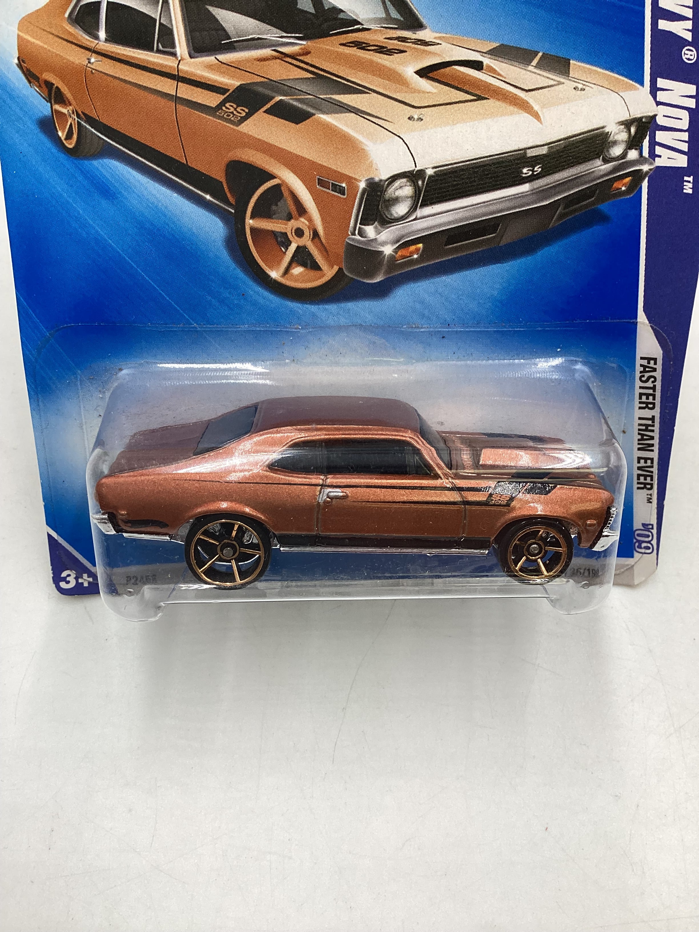 2009 Hot Wheels #136 Chevy Nova 13E - Image 3