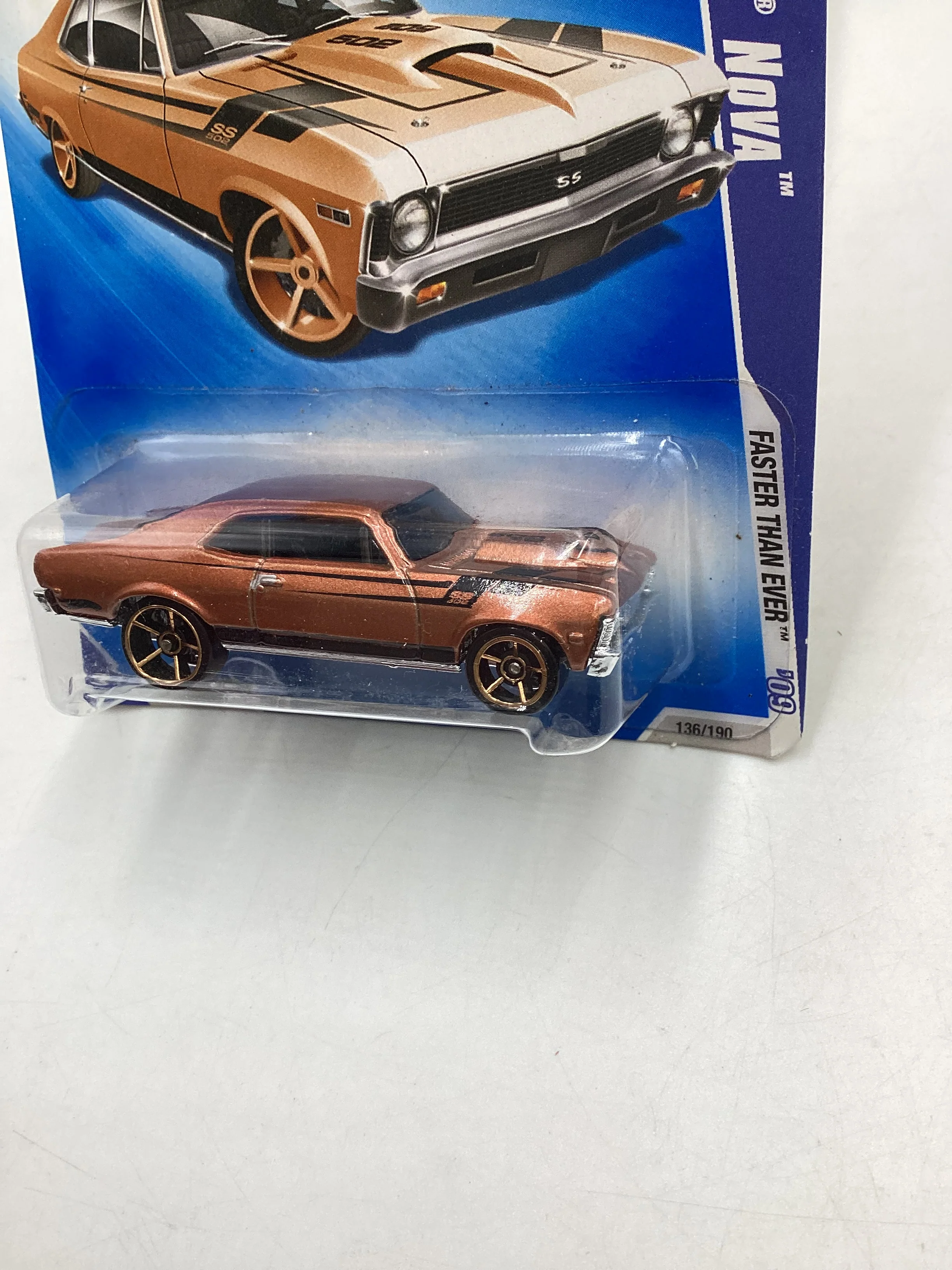 2009 Hot Wheels #136 Chevy Nova 13E - Image 4
