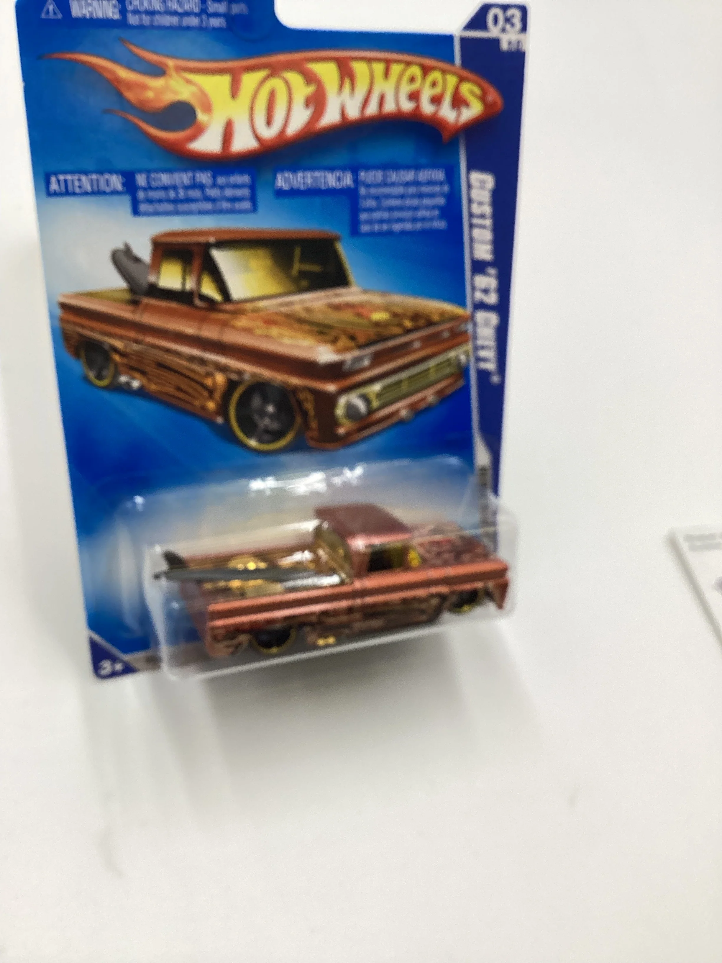 2009 Hot Wheels #139 Custom 62 Chevy Copper Intl. Card (SR) - Image 5