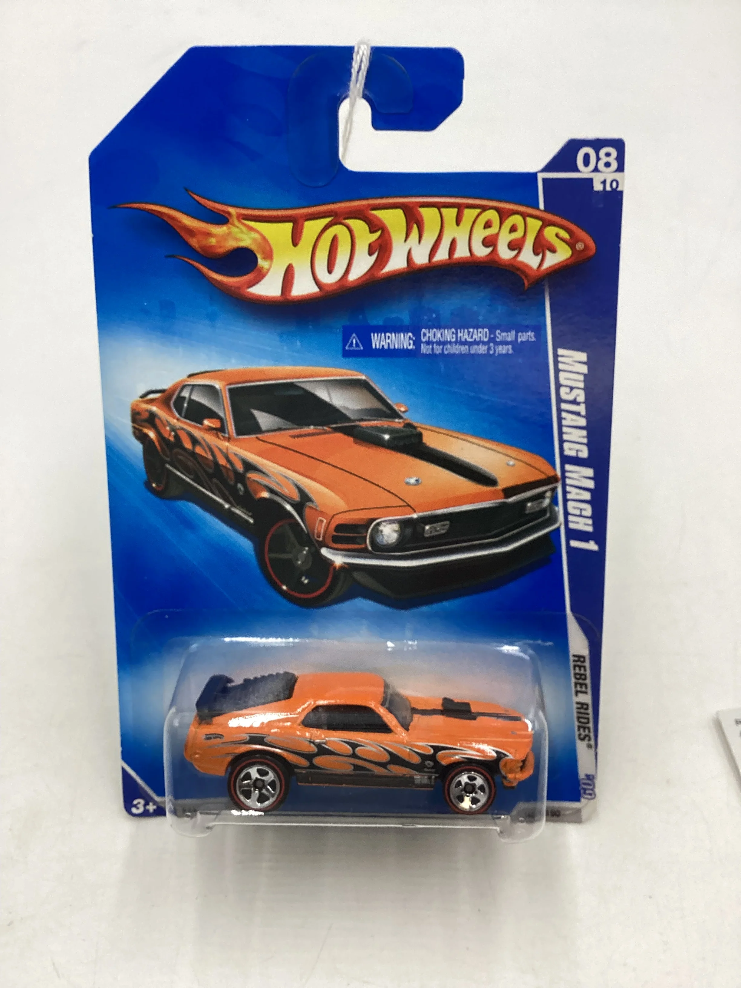 2009 Hot Wheels #144 Mustang Mach 1 Orange Walmart Exclusive 238E - Image 2