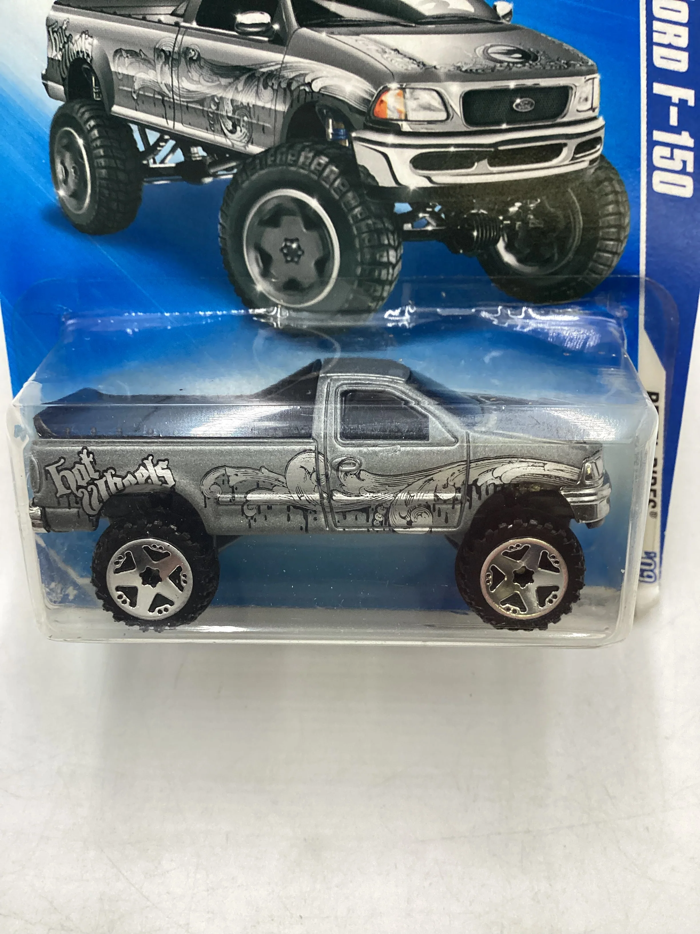 2009 Hot Wheels #146 Ford F-150 Silver 23B - Image 3