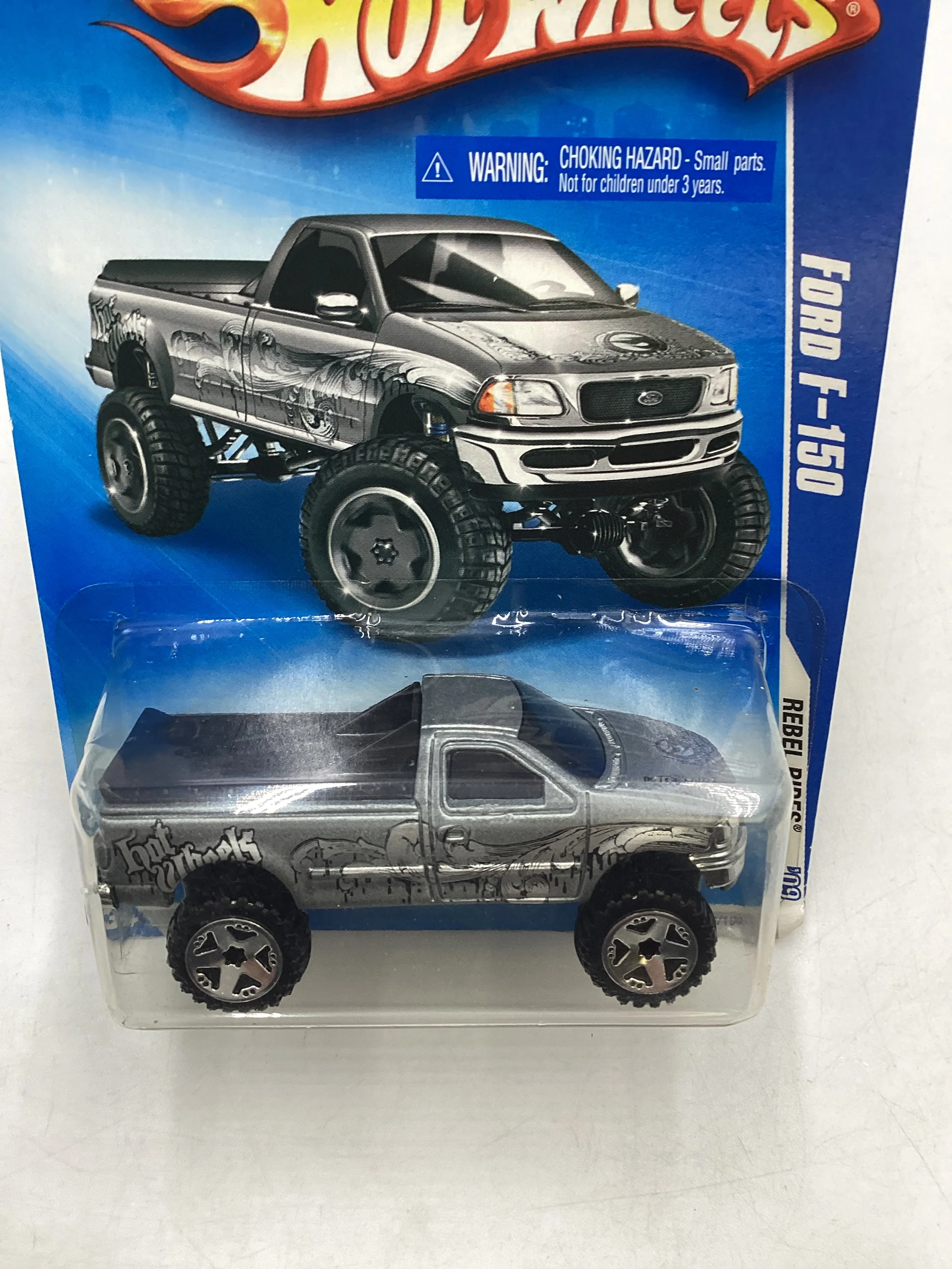 2009 Hot Wheels #146 Ford F-150 Silver 23B - Image 6