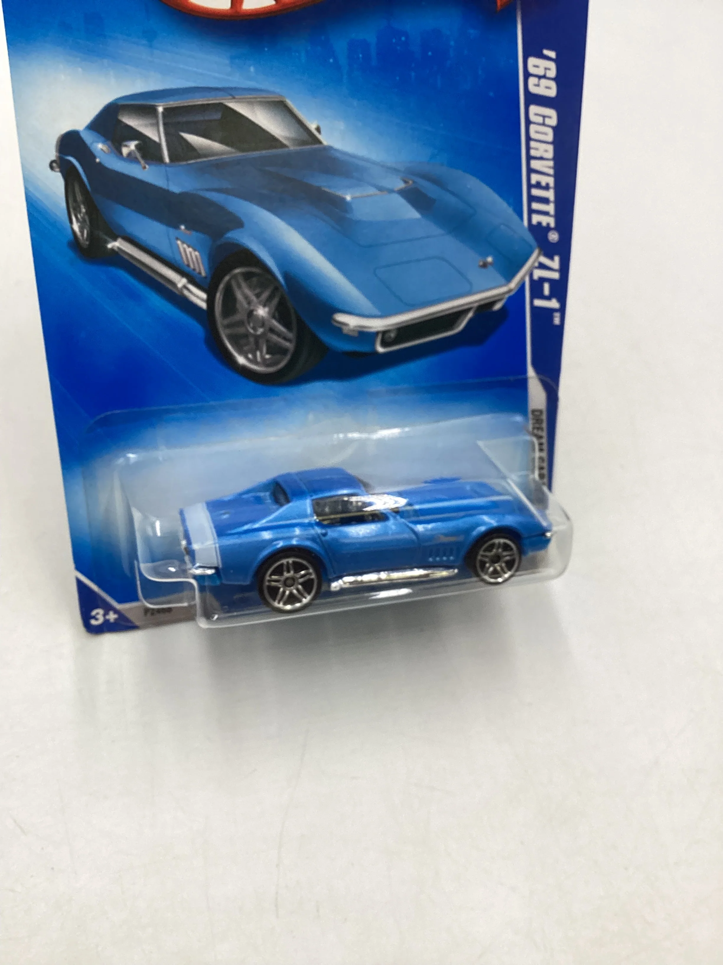 2009 Hot Wheels #148 69 Corvette ZL-1 Blue 5F - Image 5
