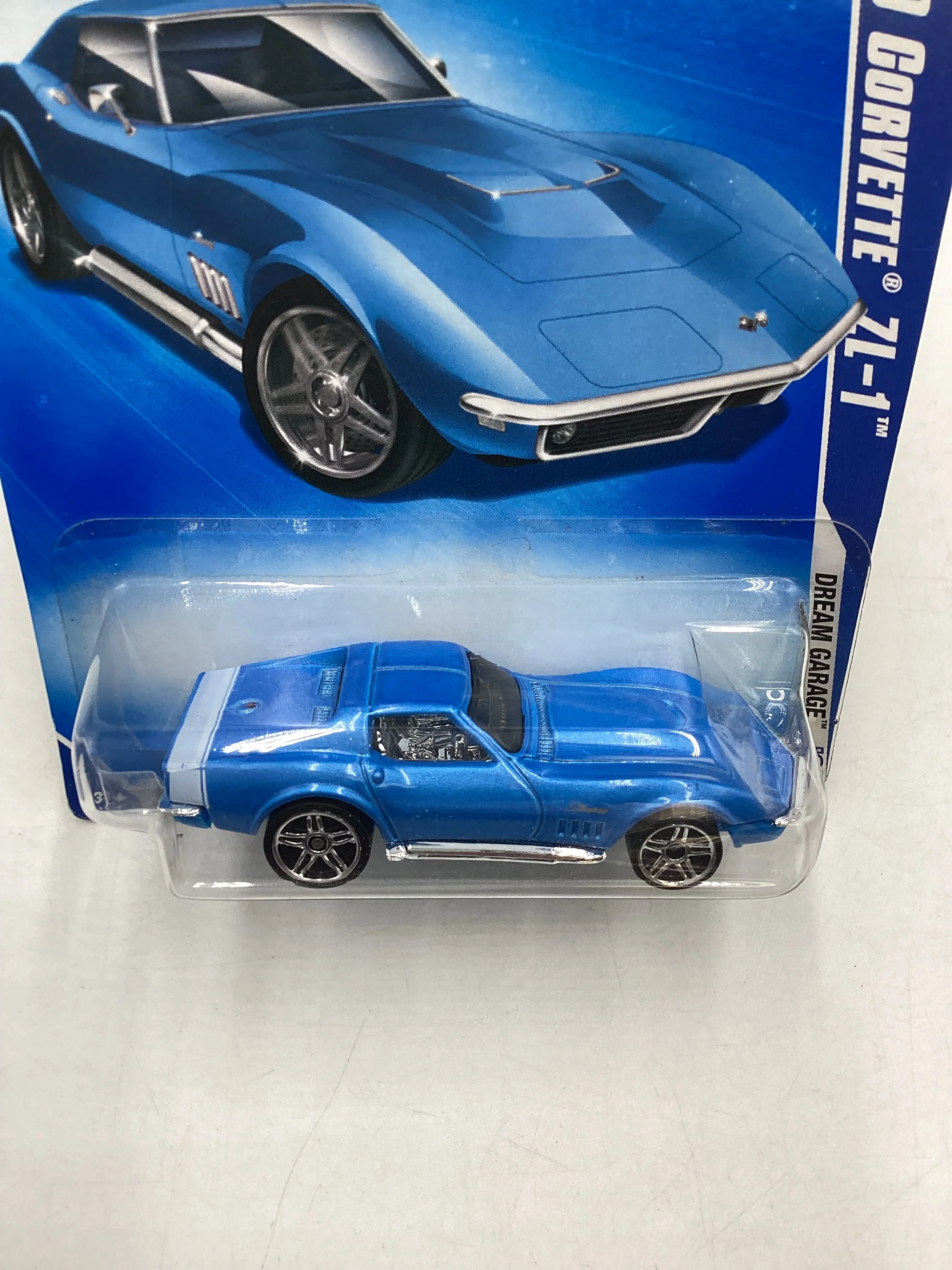 2009 Hot Wheels #148 69 Corvette ZL-1 Blue 5F - Image 6