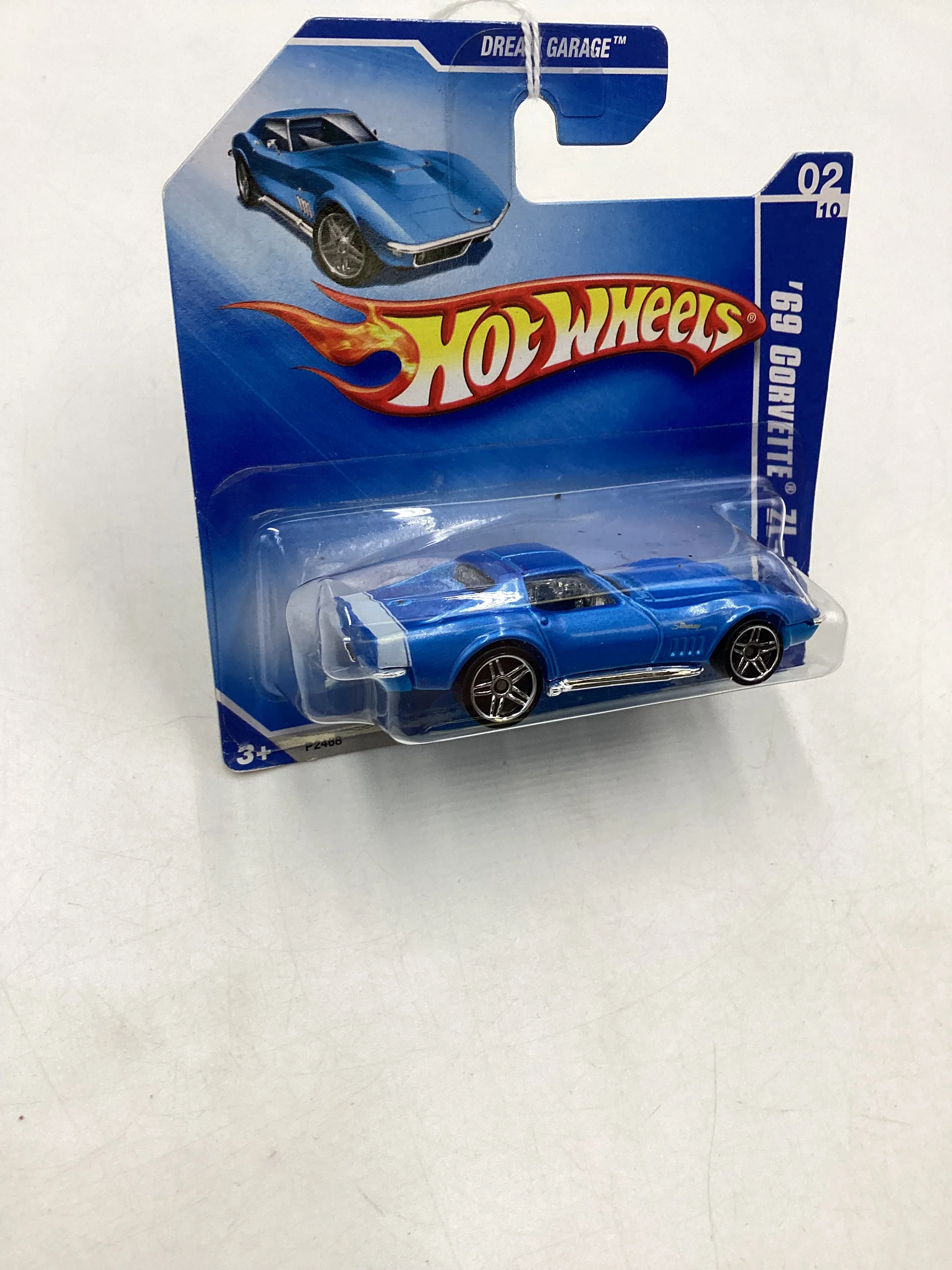 2009 Hot Wheels #148 69 Corvette ZL-1 Blue Short Card 9A - Image 5