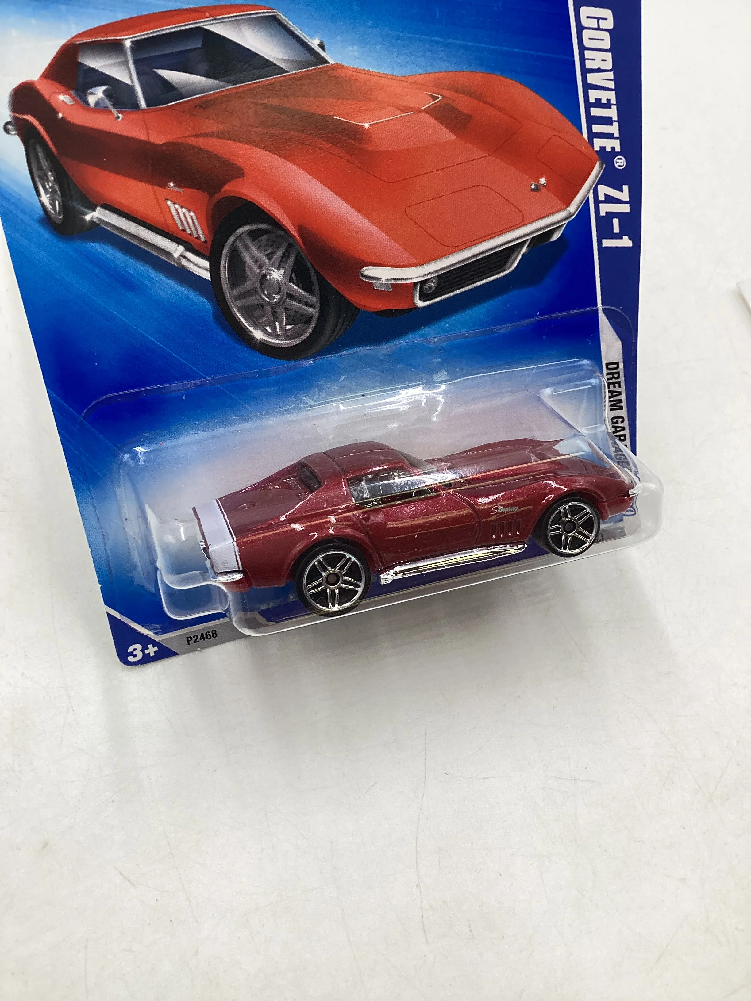 2009 Hot Wheels #148 69 Corvette ZL-1 Red 5F - Image 5