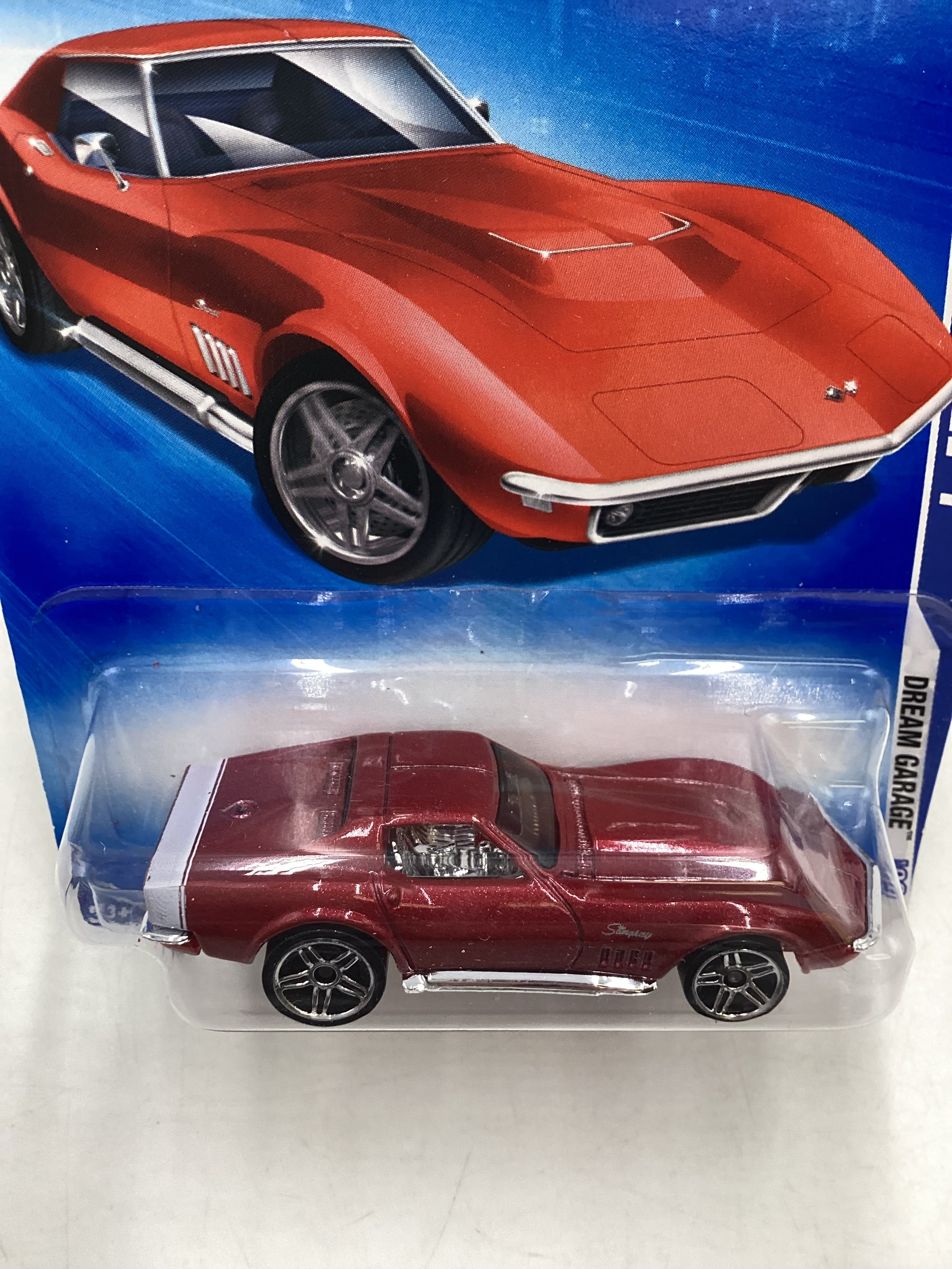 2009 Hot Wheels #148 69 Corvette ZL-1 Red 5F - Image 6