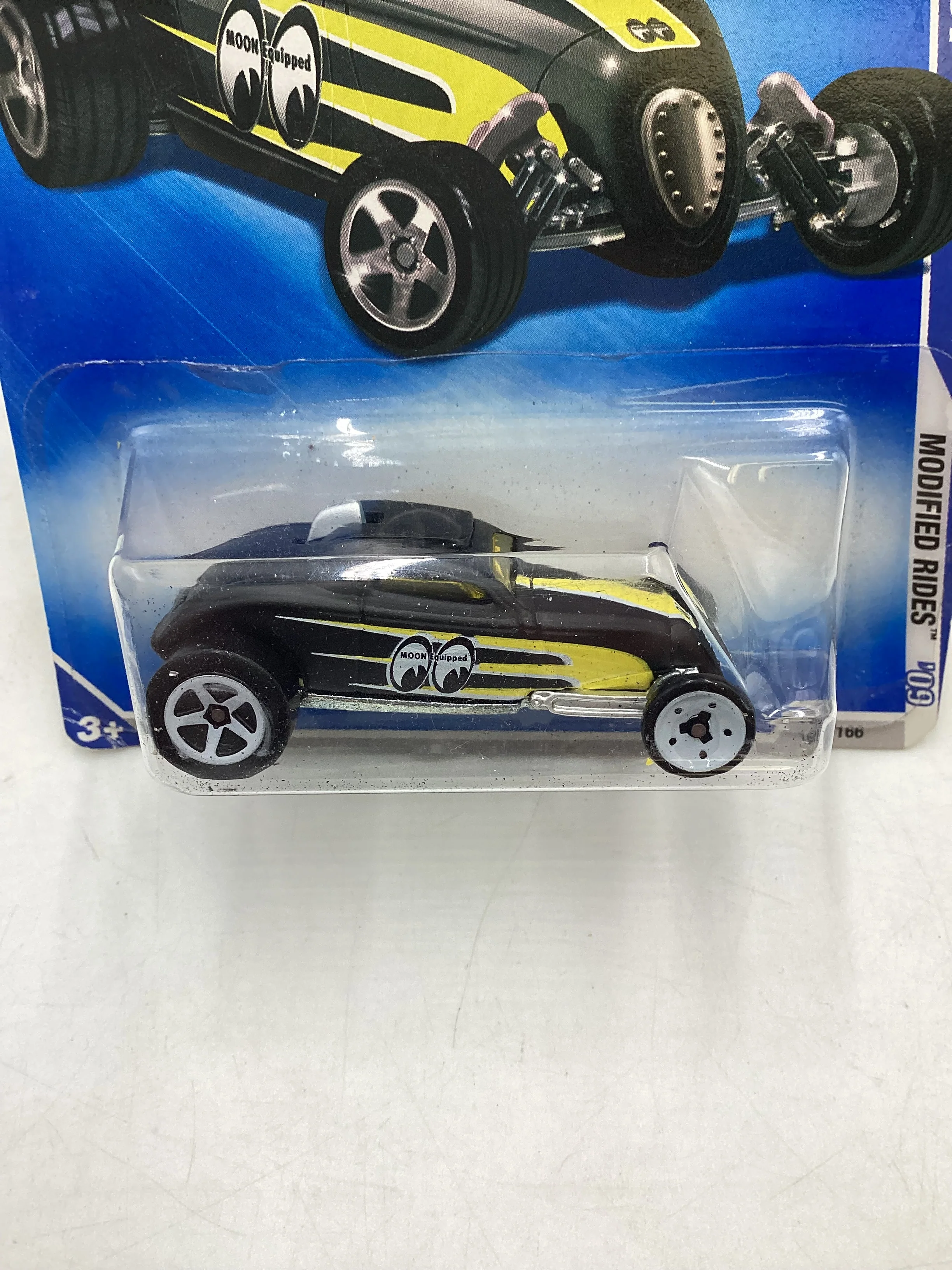 2009 Hot Wheels #160 Sooo Fast Black Mooneyes 97E - Image 3