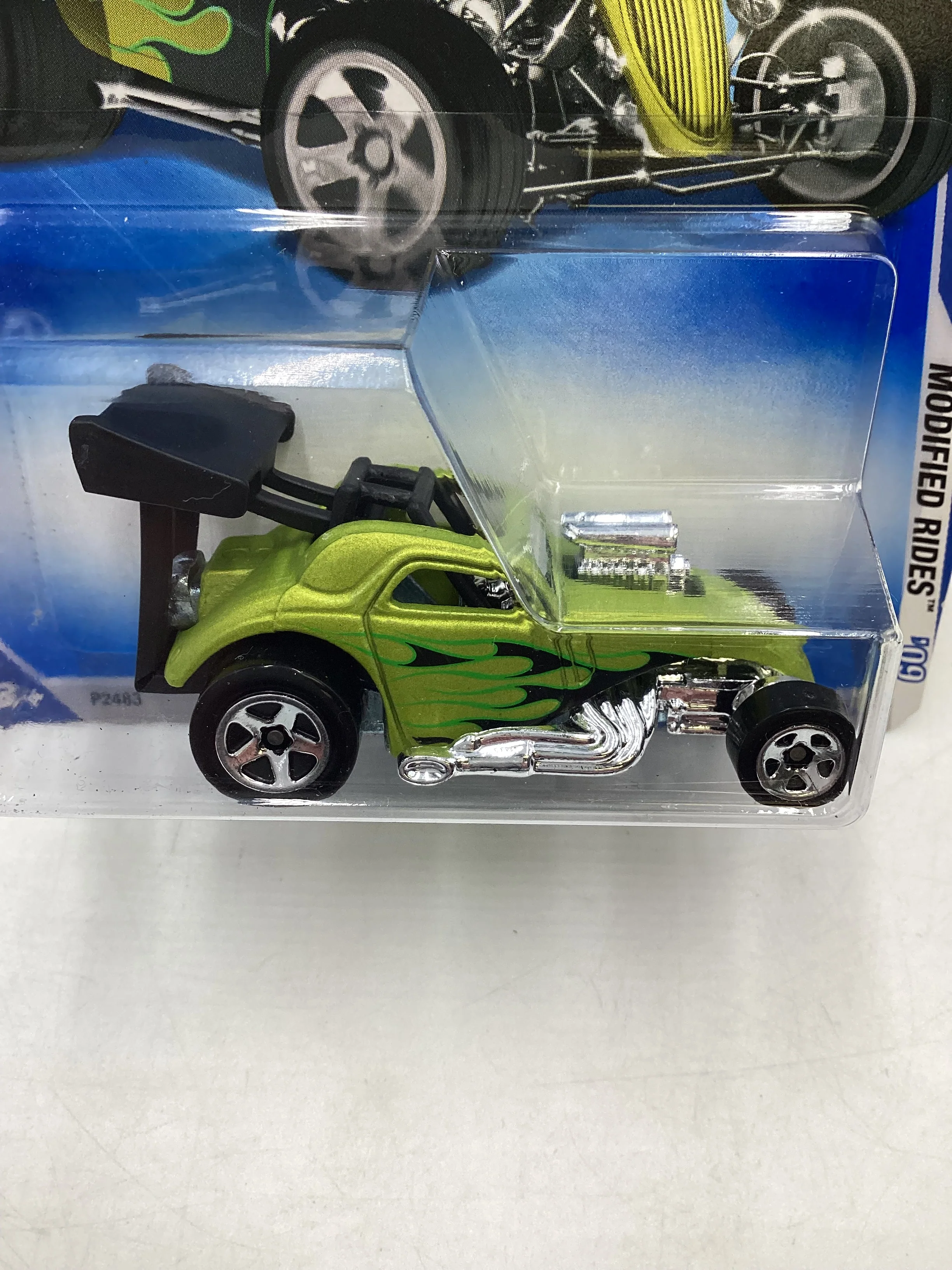 2009 Hot Wheels #163 Fiat 500 Green 64B - Image 3