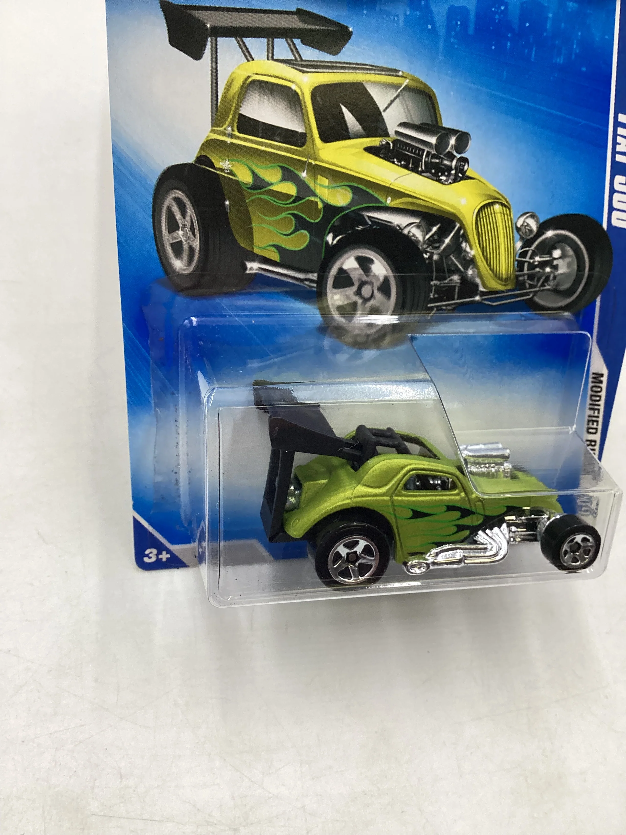 2009 Hot Wheels #163 Fiat 500 Green 64B - Image 5