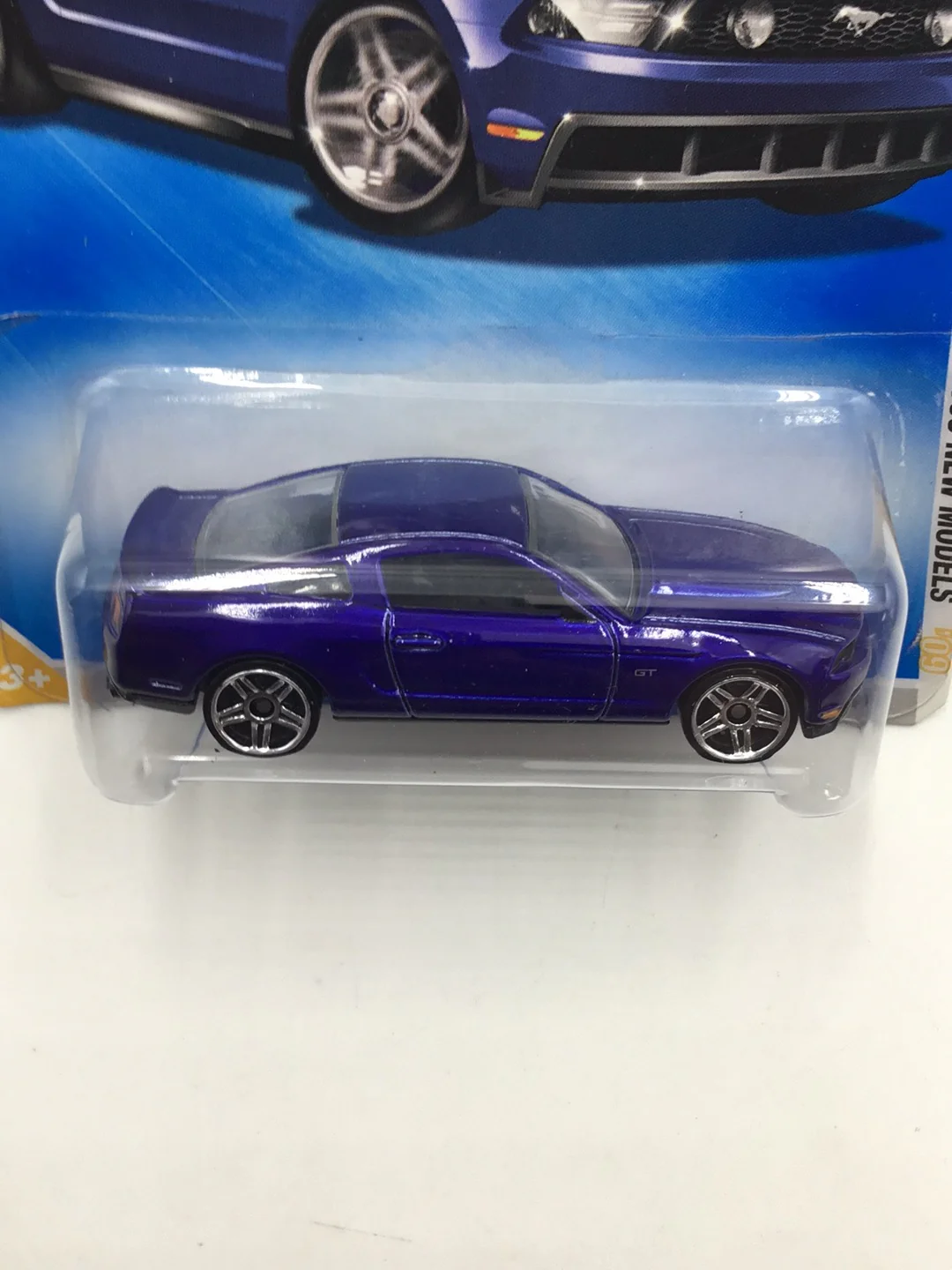 2009 Hot Wheels #41 2010 Ford Mustang GT Blue JJ3 - Image 5