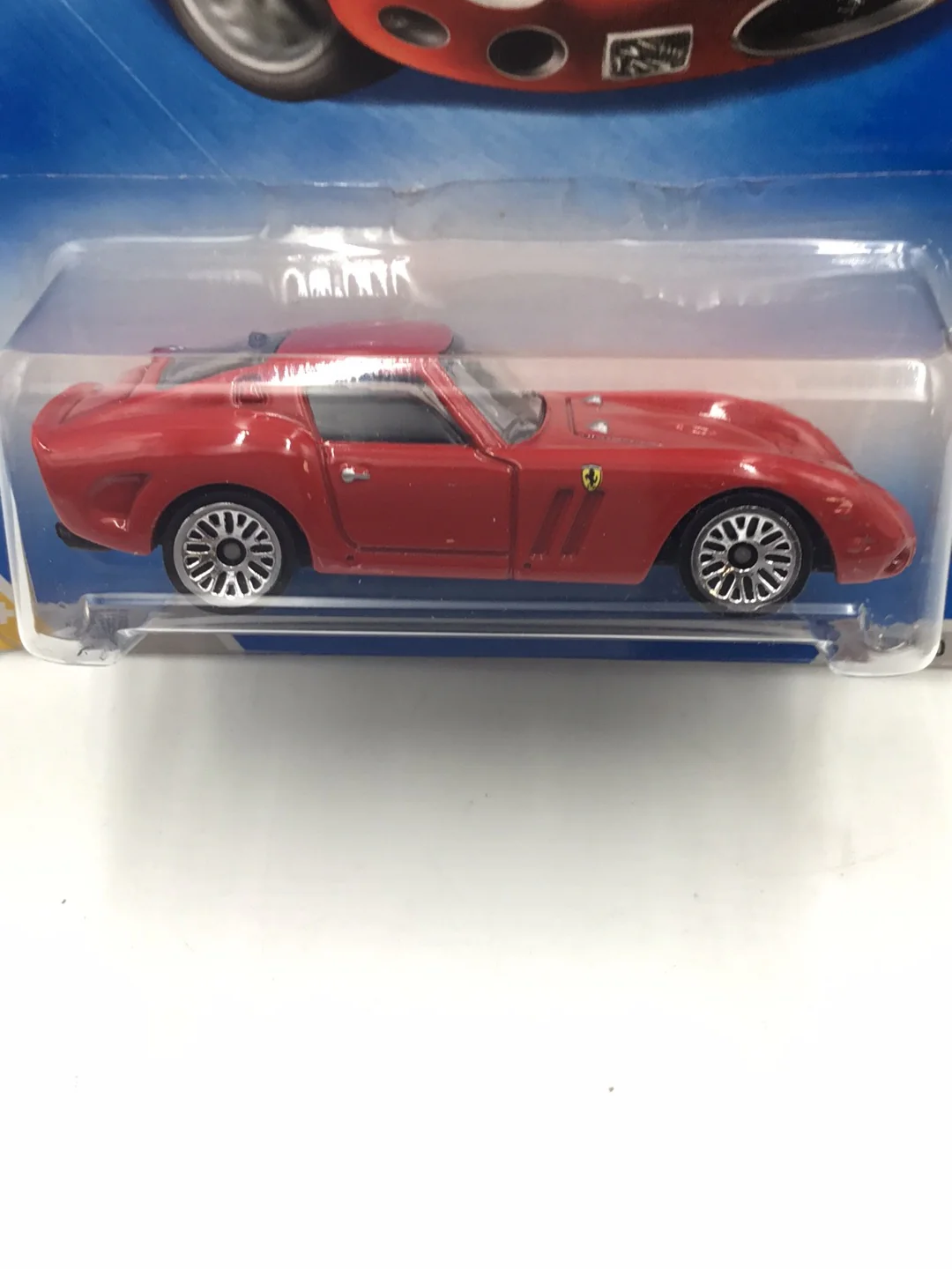 2009 Hot Wheels #5 Ferrari 250 GTO red with protector - Image 2