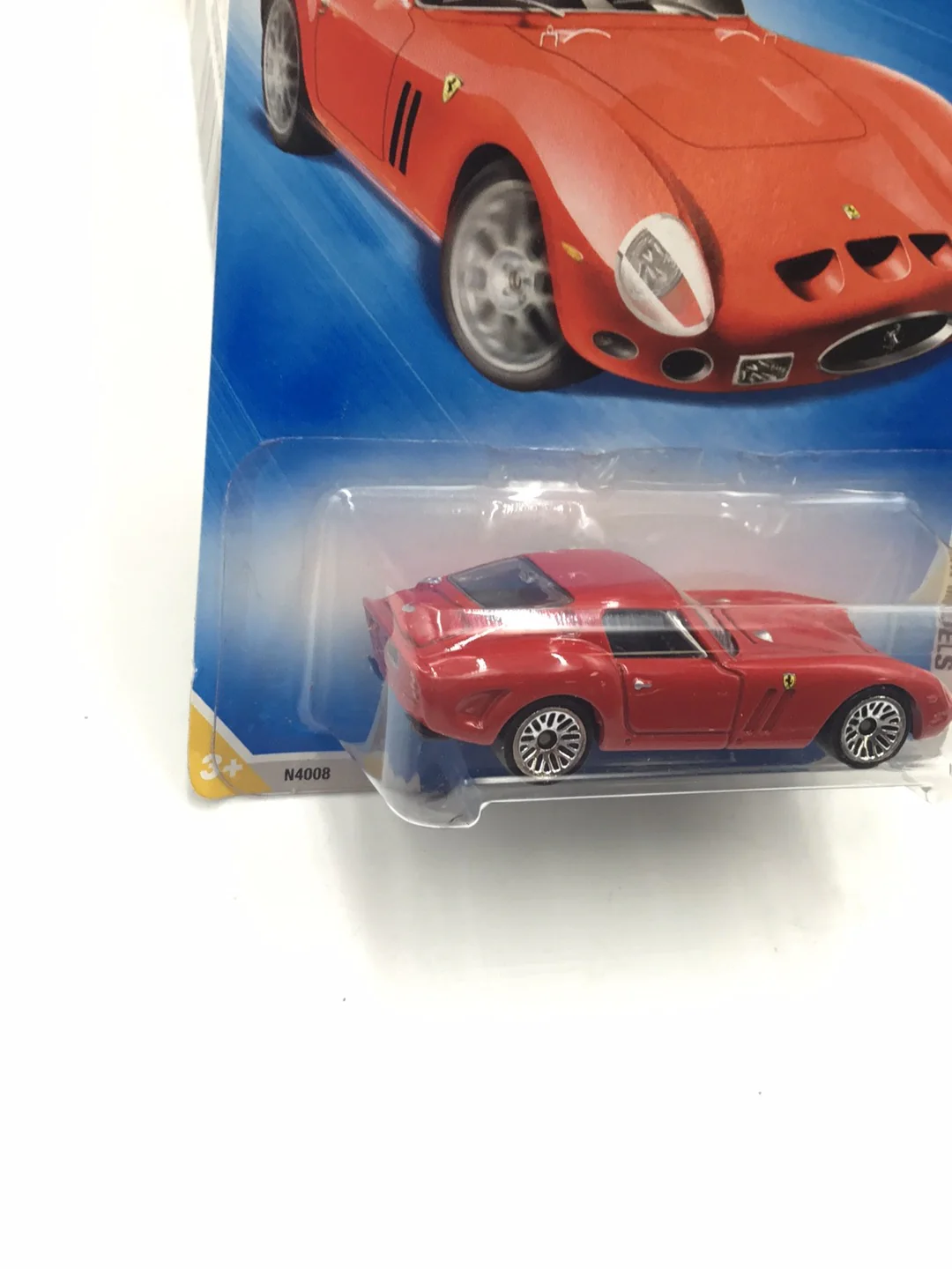 2009 Hot Wheels #5 Ferrari 250 GTO red with protector - Image 3