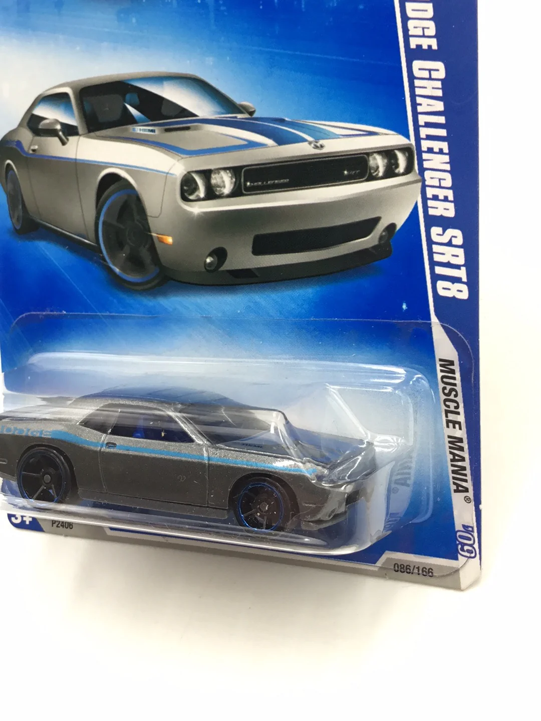 2009 Hot Wheels #86 08 dodge challenger SRT8 Gray U4 - Image 4